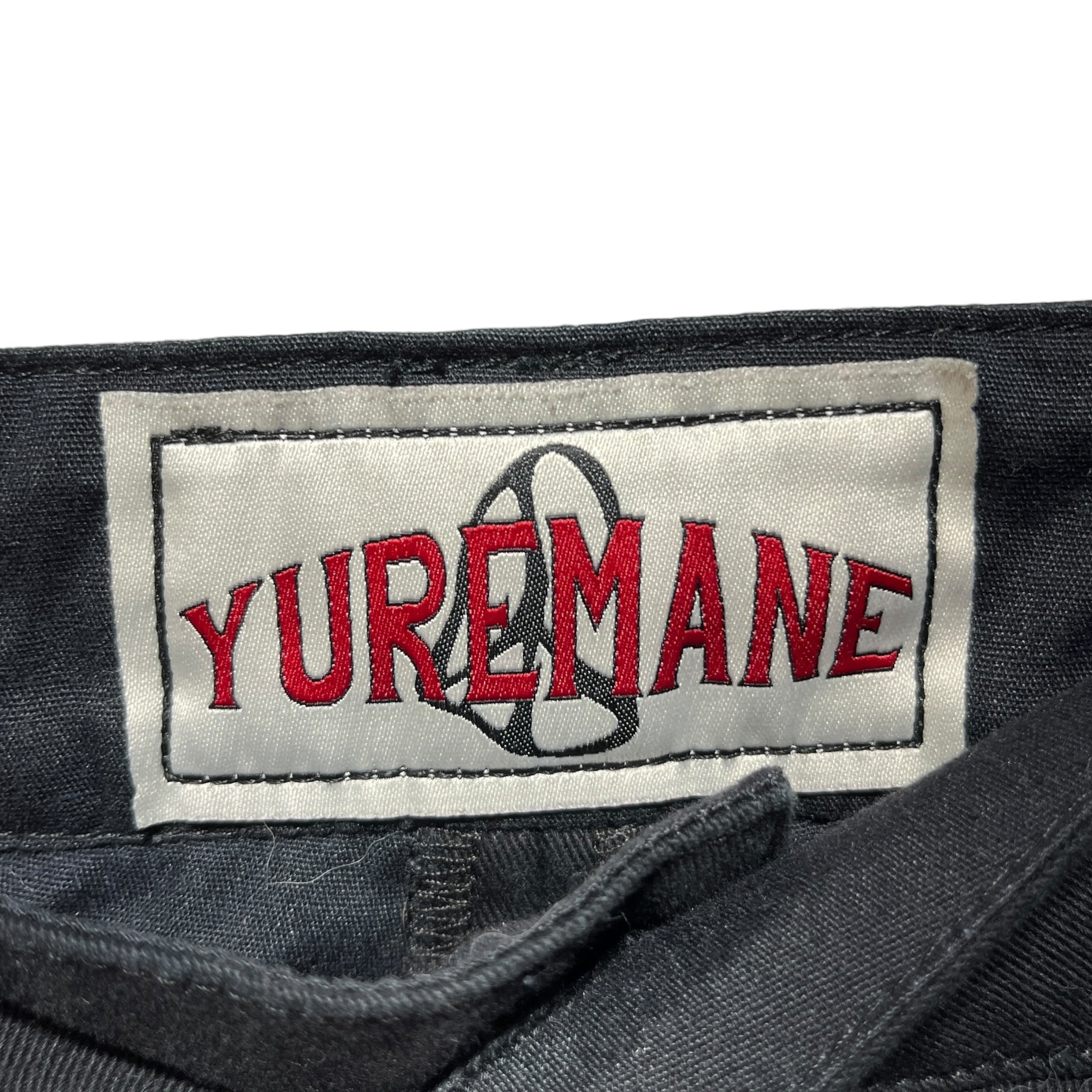 YUREMANE/Slacks/2/Cotton/BLK/CROSS PLEAT WIDE LEG view 3