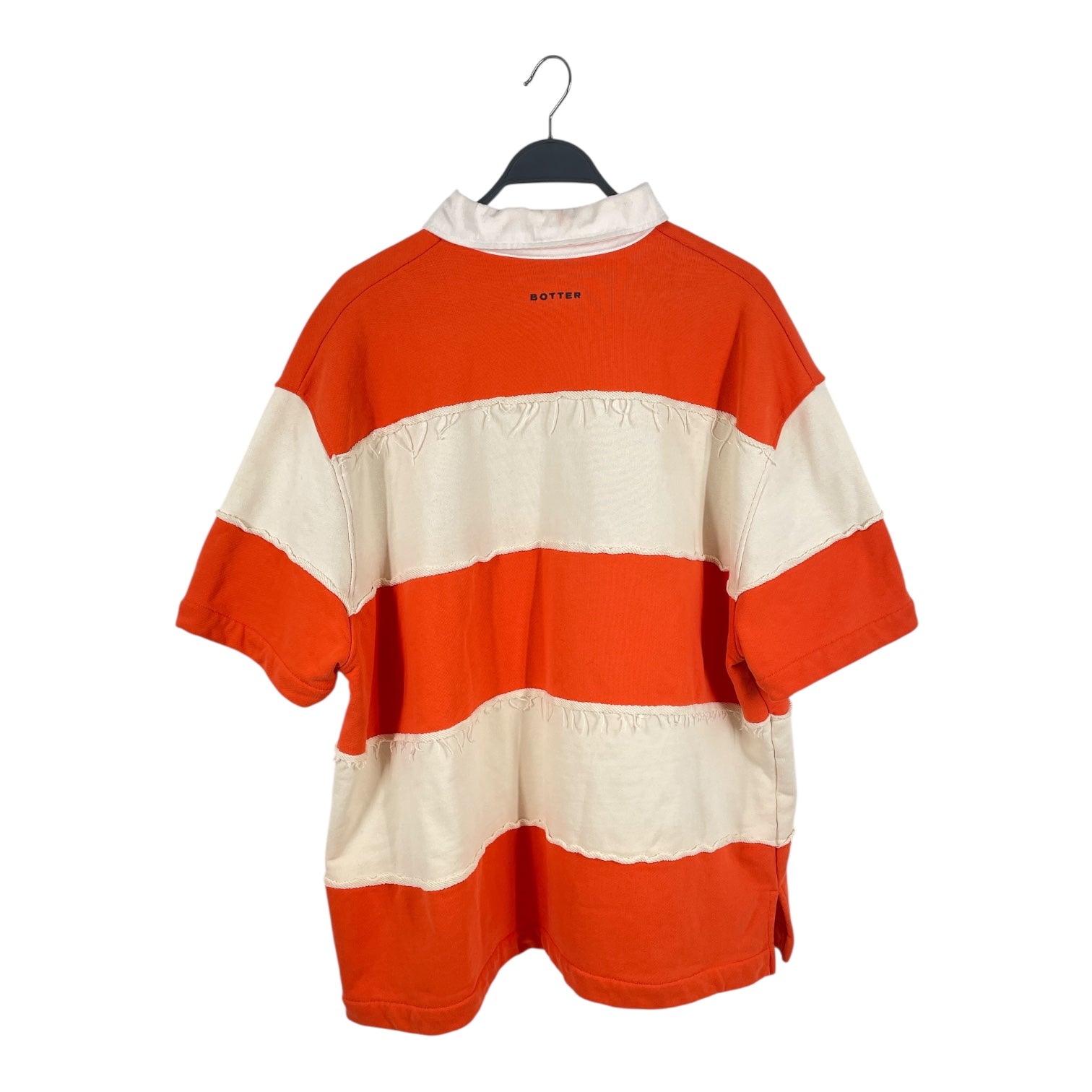 BOTTER/T-Shirt/M/Cotton/ORN/Stripe/polo raw hems view 2