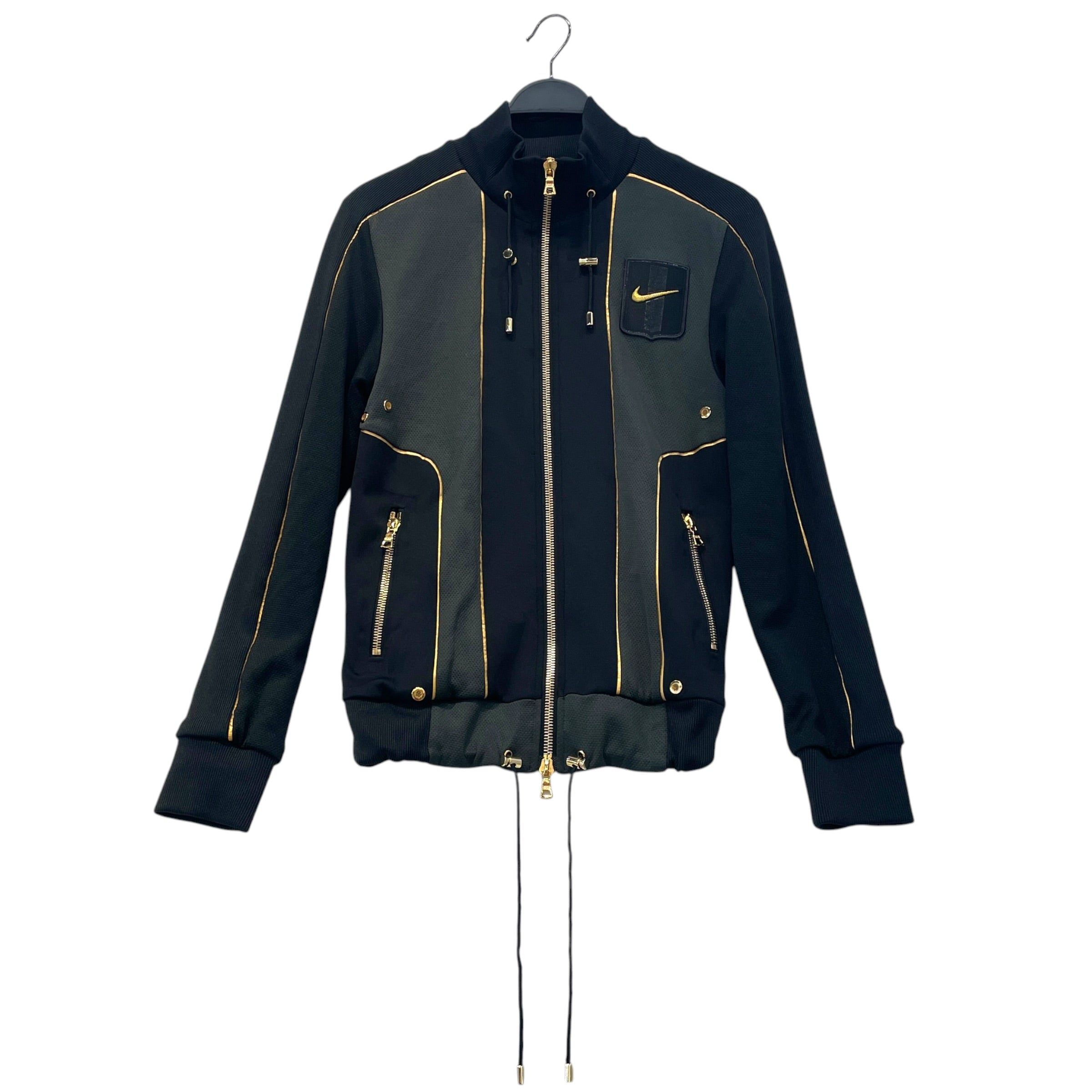 Olivier Rousteing/NIKE/Windbreaker/S/Cotton/BLK/with gold zipper, lining view 1