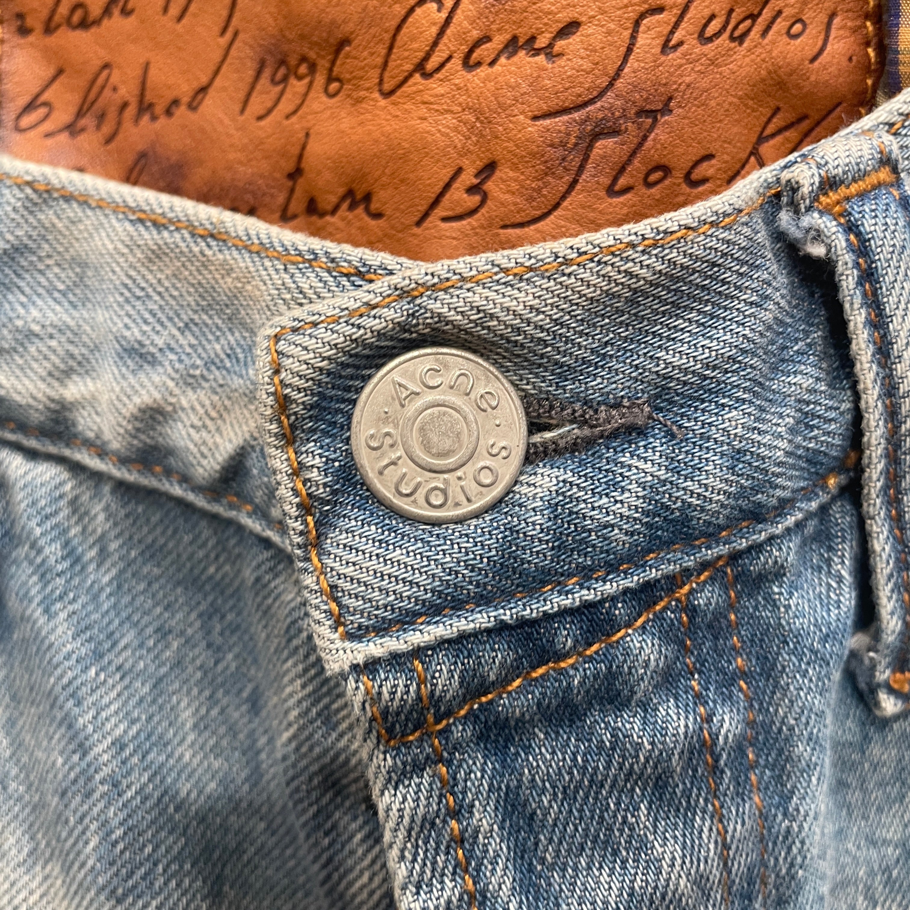 Acne Studios/Straight Pants/46/Denim/MLT/CUT N SEW JEAN/PANTS view 5