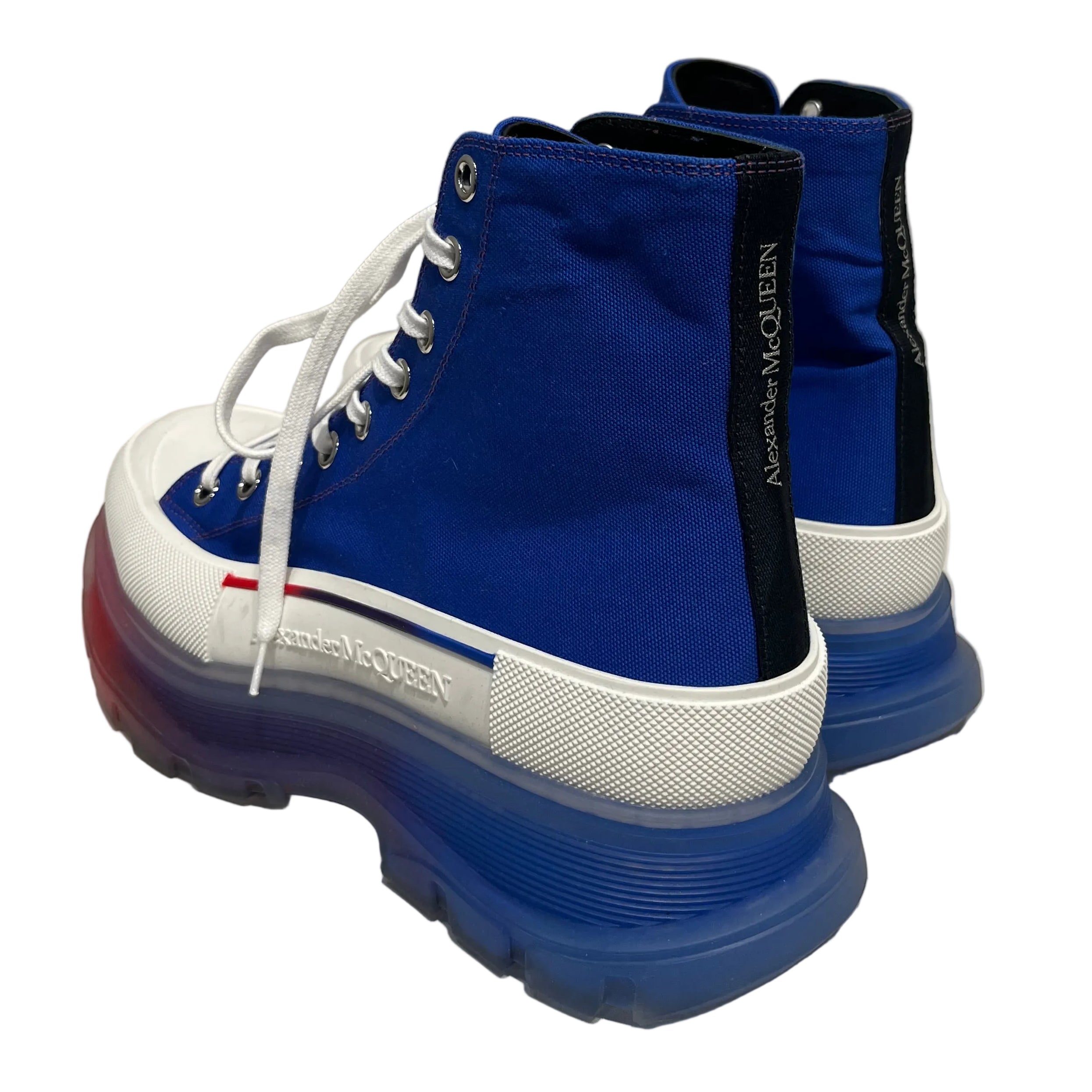 Alexander McQueen/Hi-Sneakers/EU 44/Cotton/BLU/ view 2
