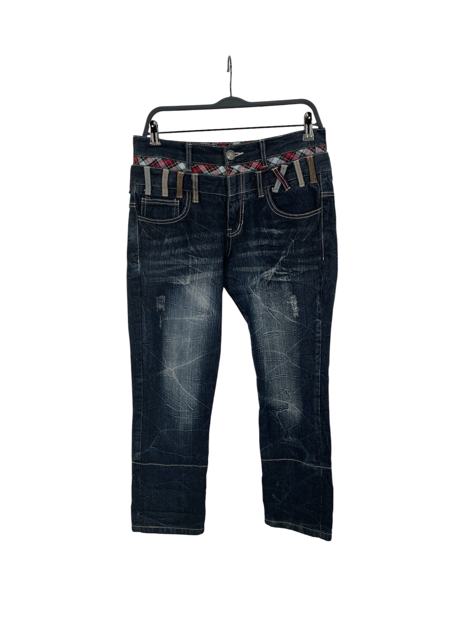 RODDLE/Cropped Pants/L/Cotton/NVY/CROPPED DENIM view 1