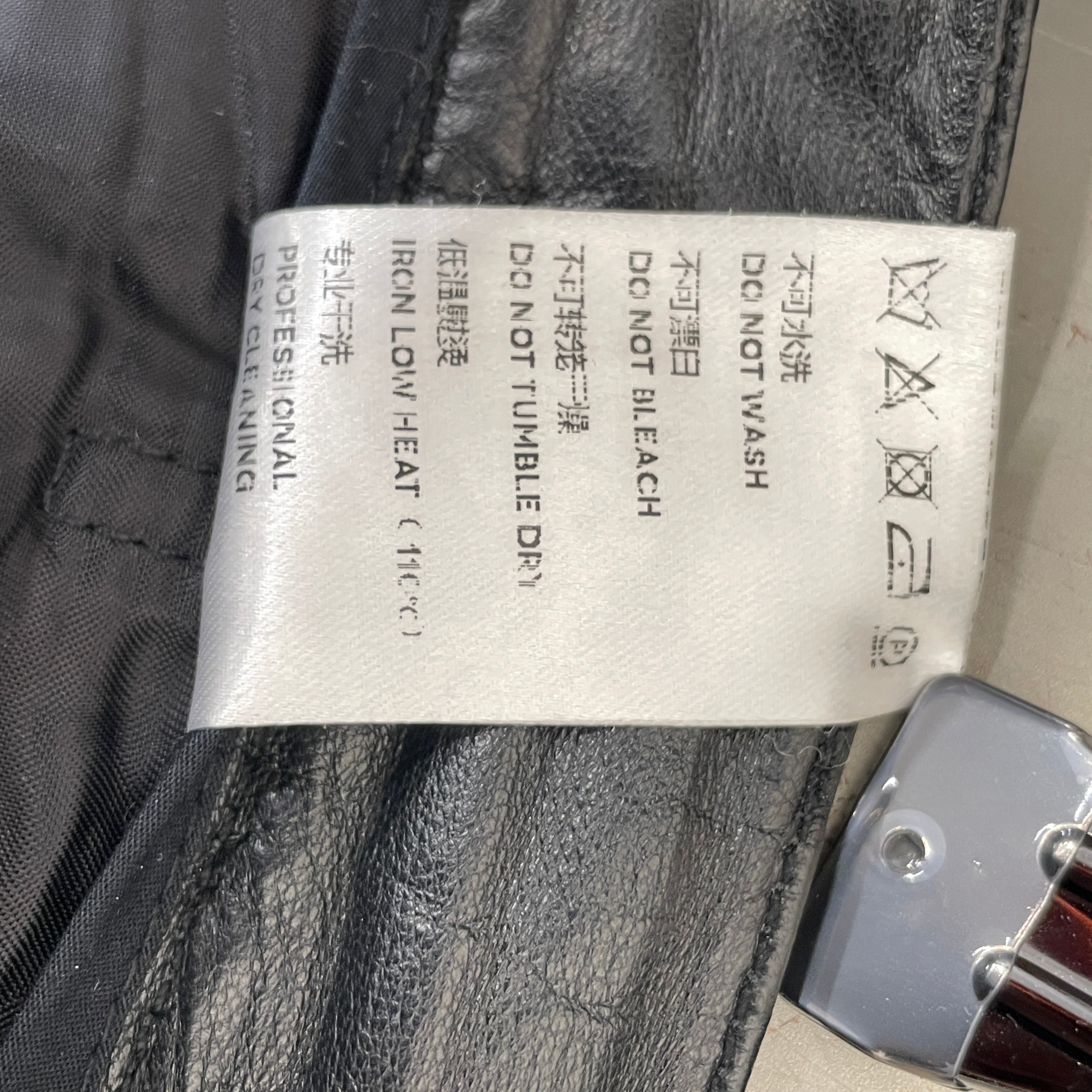 SEAN SUEN/Shorts/XS/Leather/BLK/ view 6