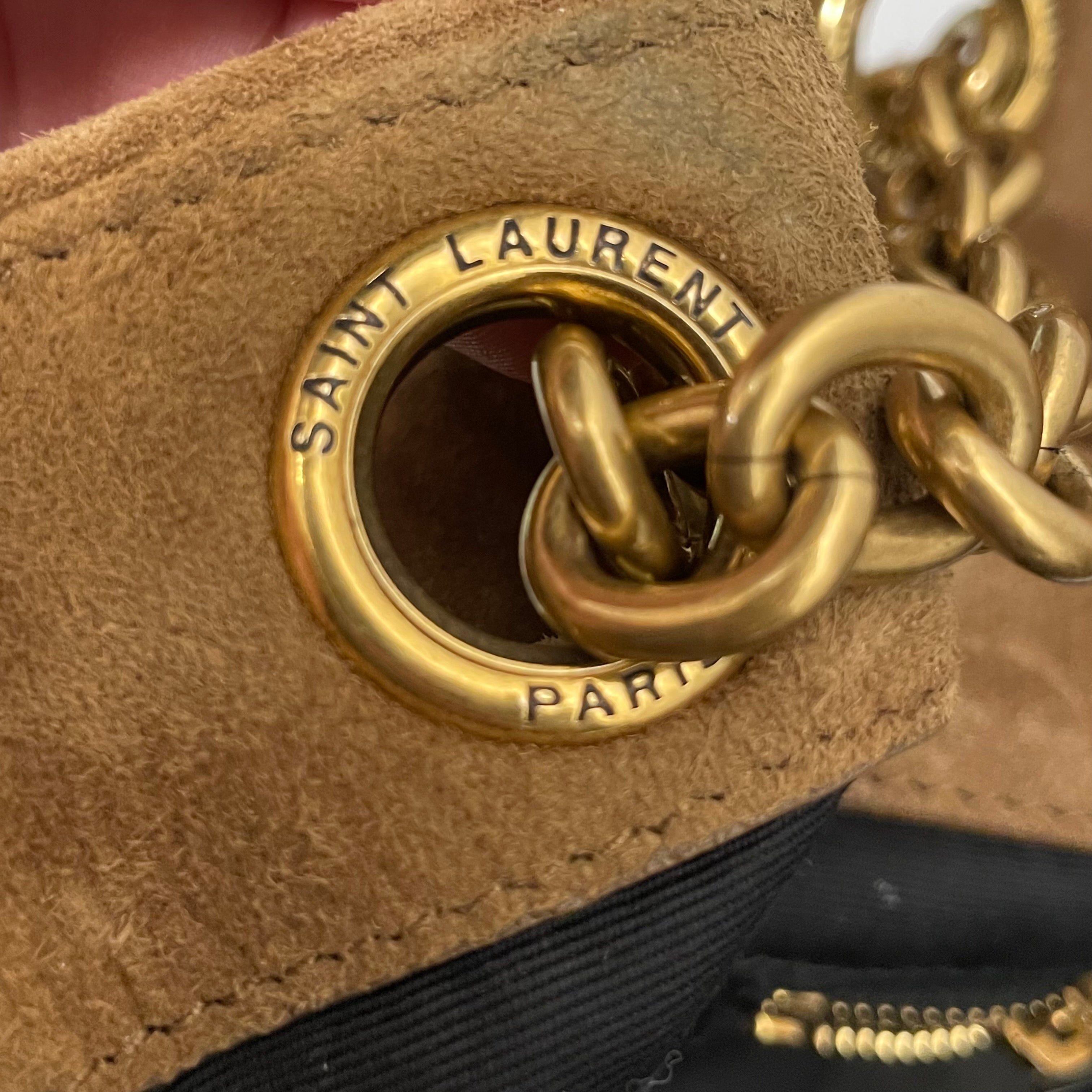 YVES SAINT LAURENT/Hand Bag/Suede/CML/jamie bag view 7