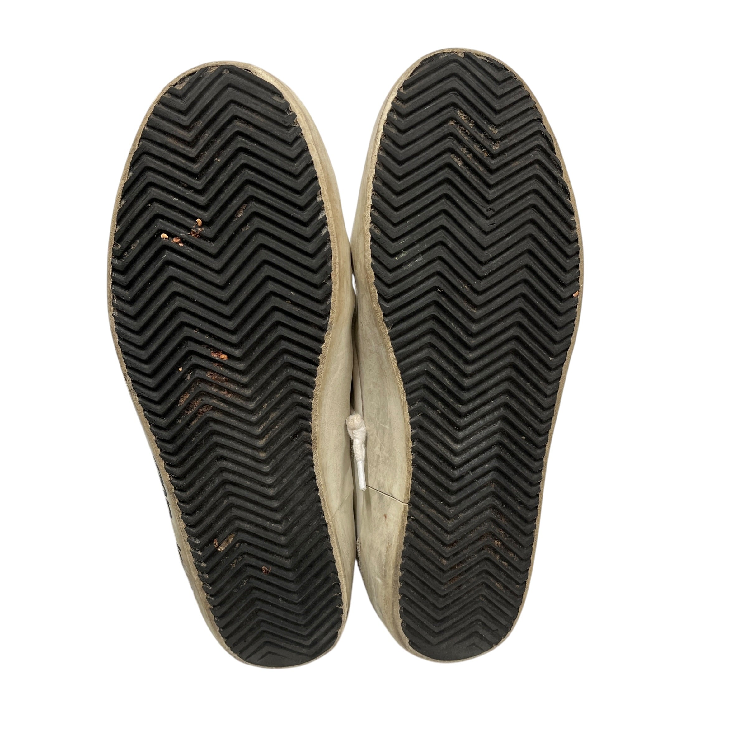 GOLDEN GOOSE/Hi-Sneakers/EU 38/Stripe/Leather/WHT/MIDSTAR GOLDEN HEART view 5