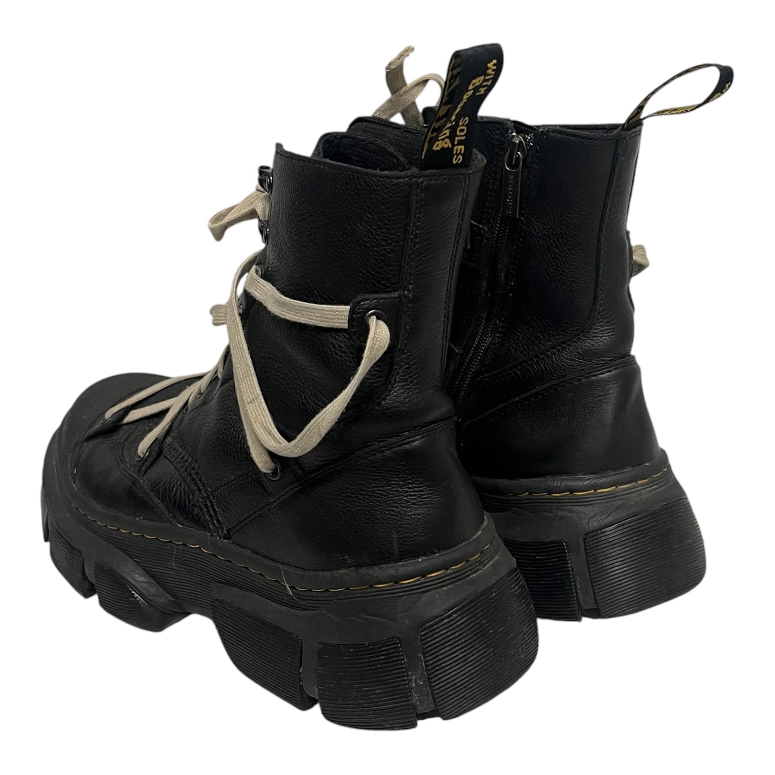 Dr.Martens/Lace Up Boots/US 12/Leather/BLK/8 EYE LEATHER DMXL view 2