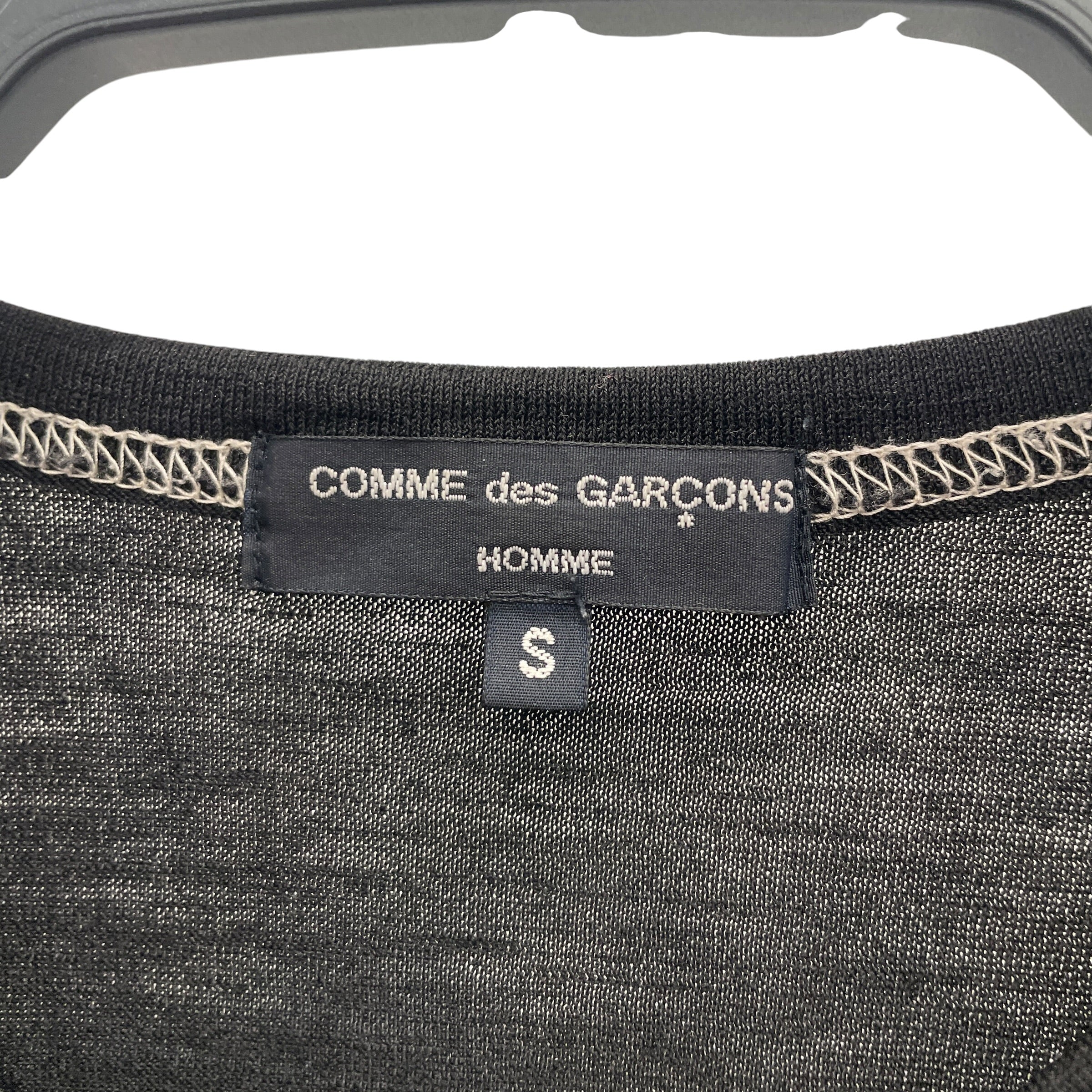 COMME des GARCONS HOMME/LS T-Shirt/S/Cotton/BLK/Stripe/BLK AND WHT STRIPE view 3