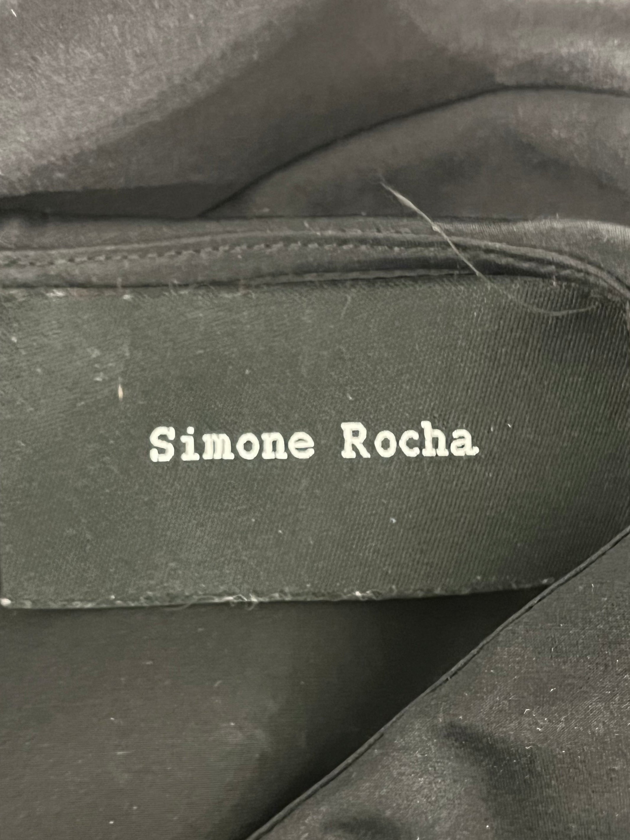 SIMONE ROCHA/SS Dress/10/Floral Pattern/Silk/MLT/BLACK BACK view 3