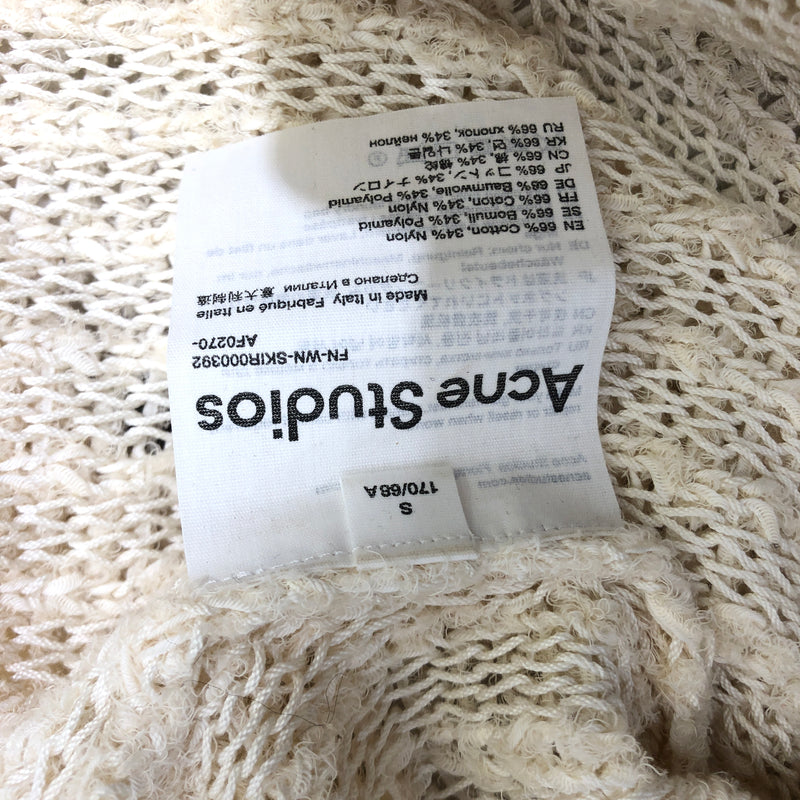 Acne Studios/Skirt/S/Cotton/WHT/