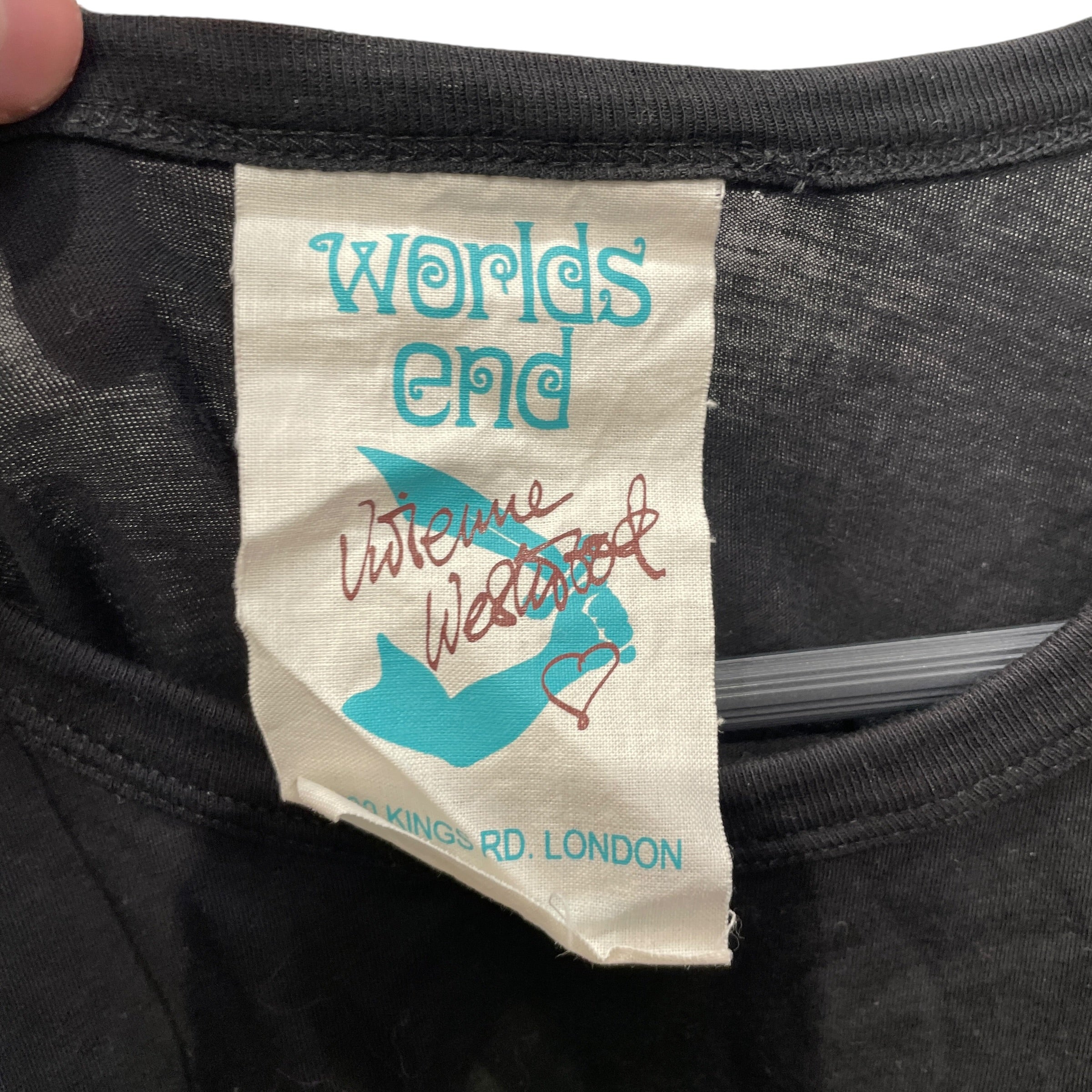 WORLDS END VIVENNE WESTWOOD/T-Shirt/L/Graphic/Cotton/BLK/BOOBS view 3