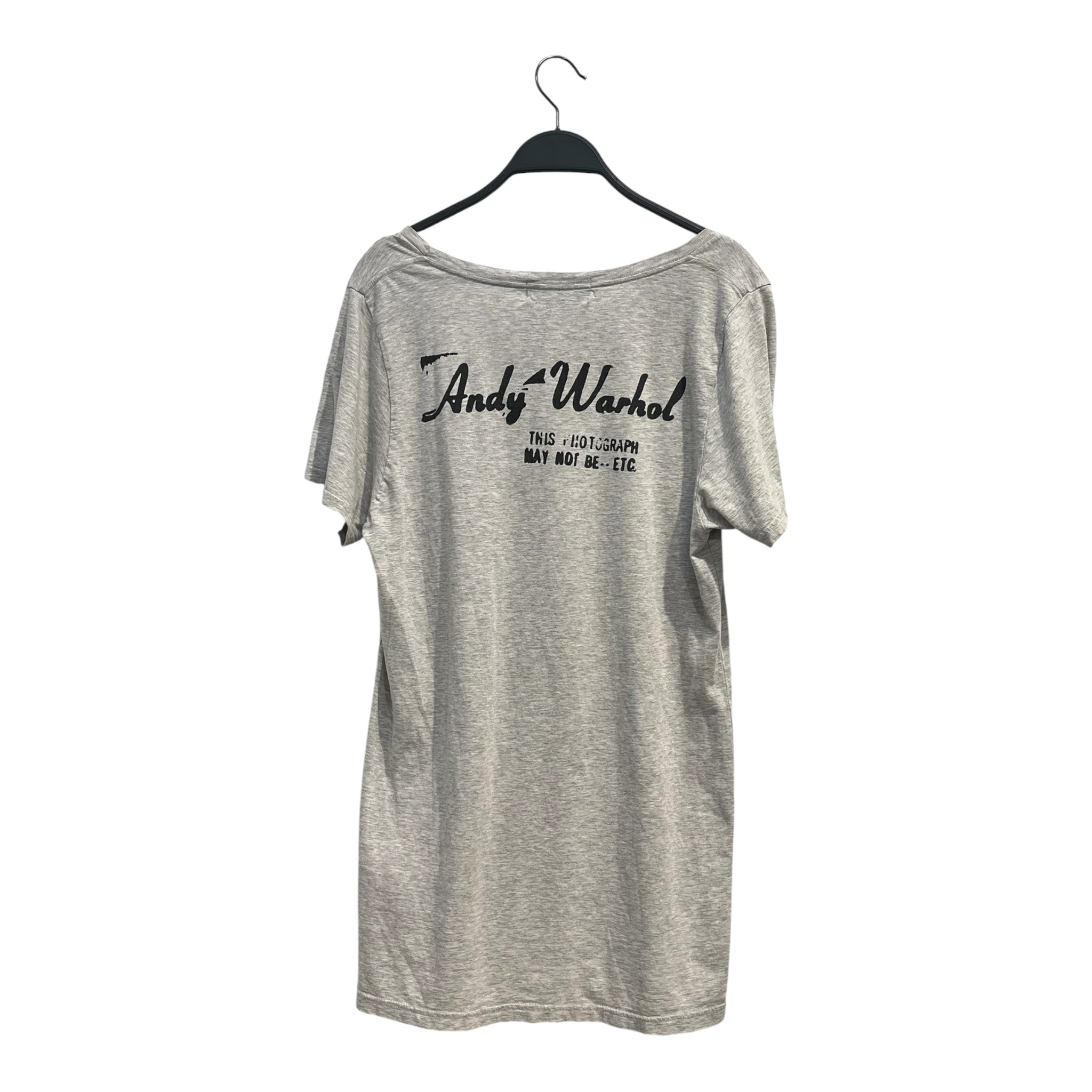 ANDY WARHOL BY HYSTERIC GLAMOUR/T-Shirt/Cotton/GRY/Graphic/CIAO RARE VINTAGE view 2