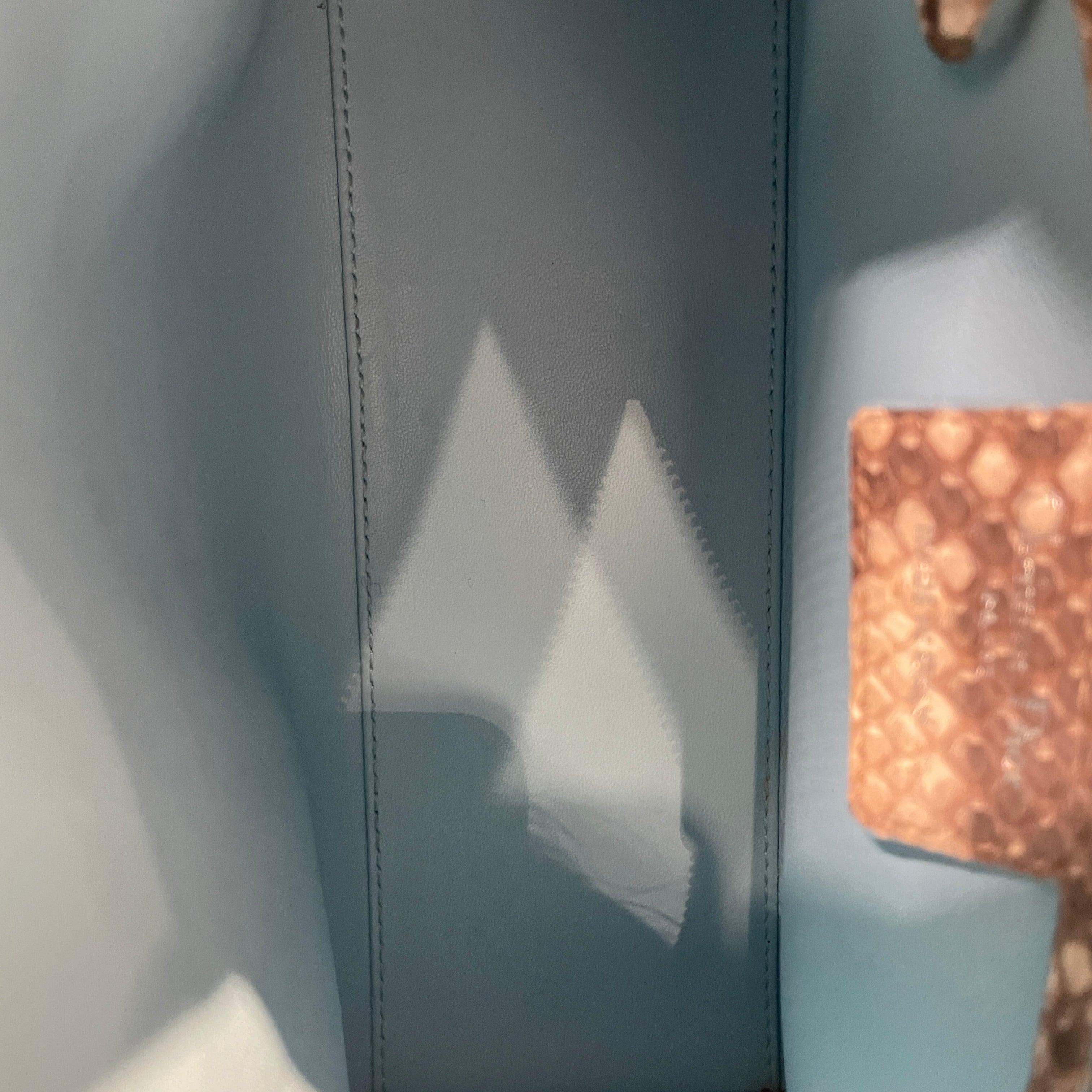 Christian Dior/Hand Bag/Animal Pattern/Leather/PNK/COTTON CANDY/SNAKE PATTERN BAG view 5