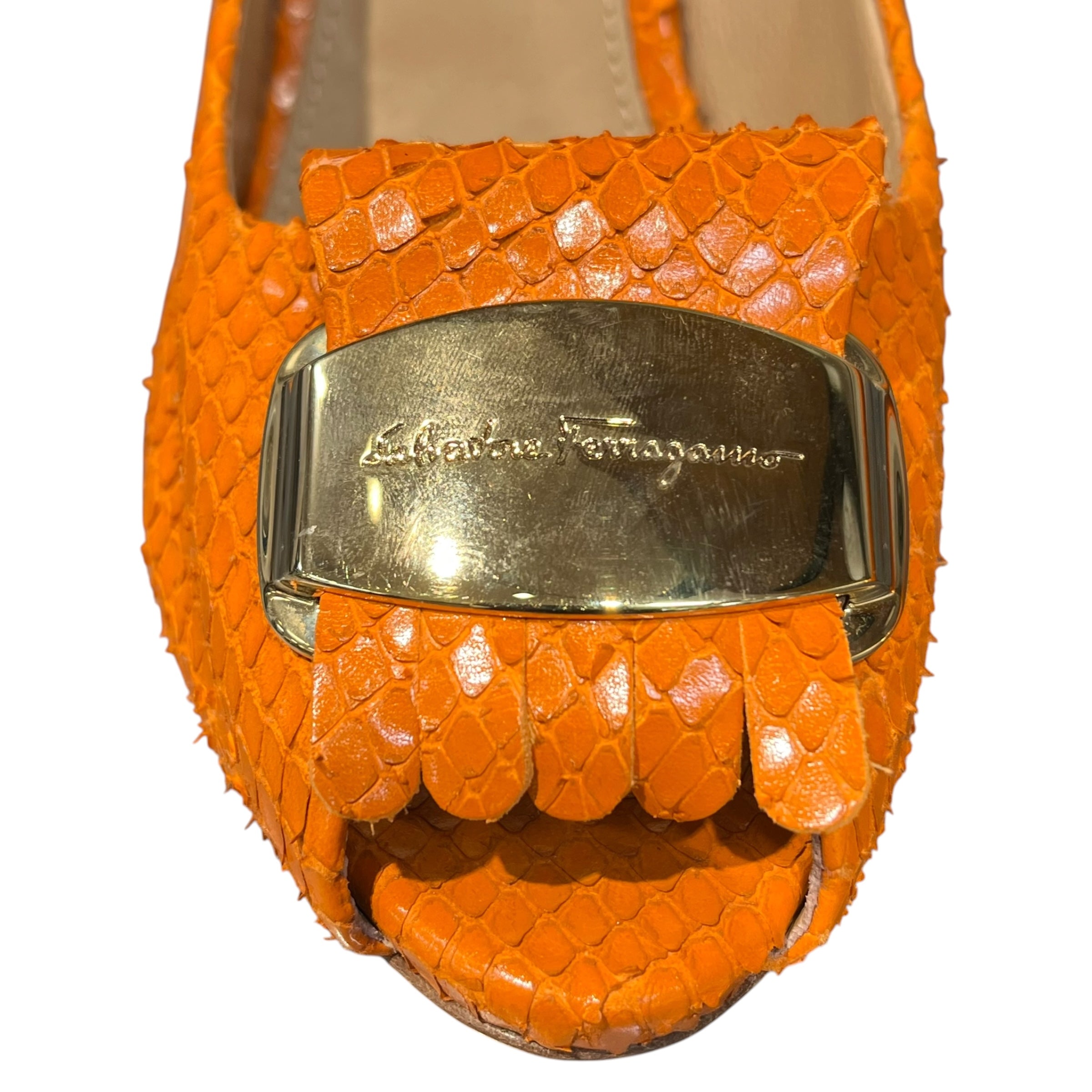 Salvatore Ferragamo/Heels/US 9/Leather/ORN/python view 5