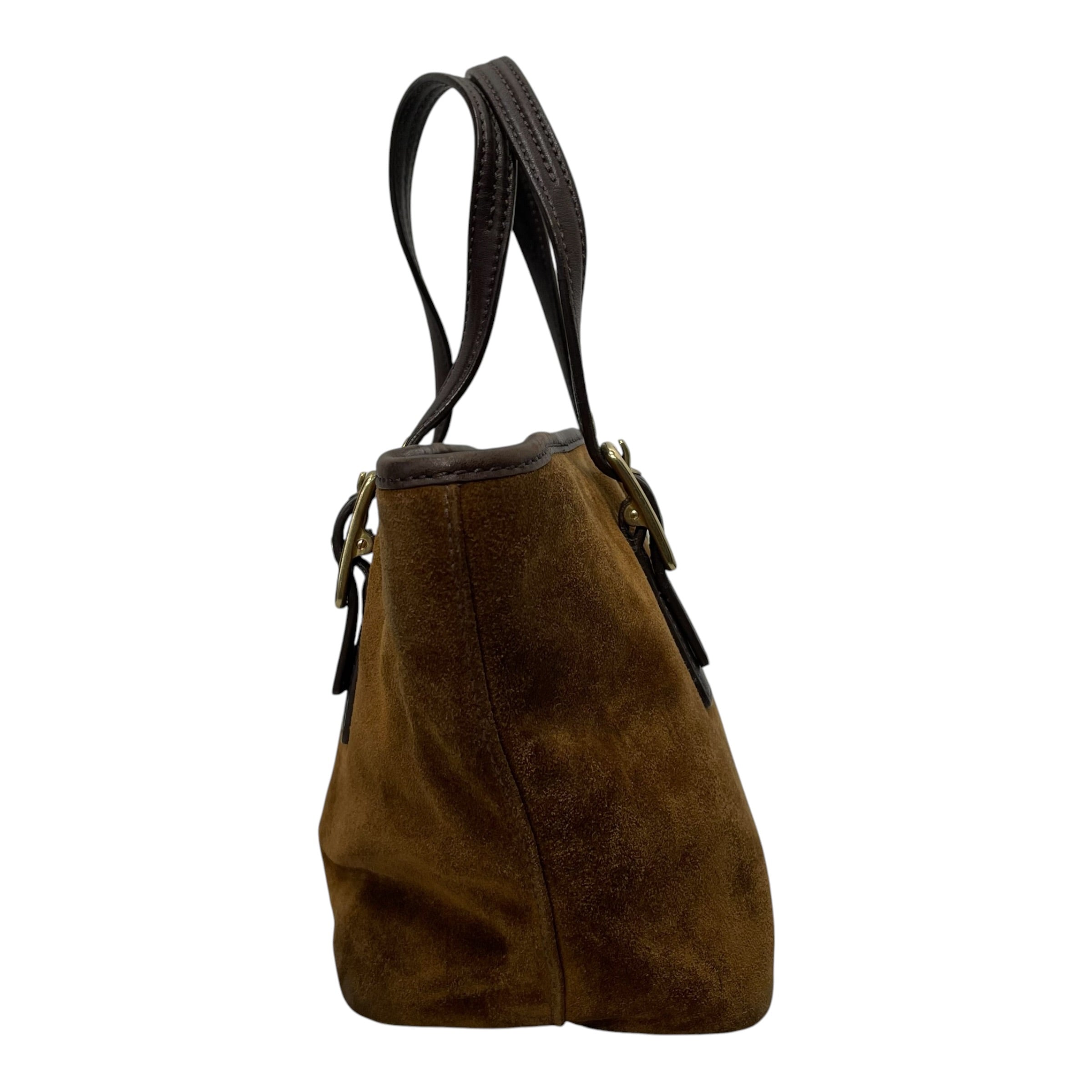 COACH/Tote Bag/Suede/CML/HAND BAG view 3