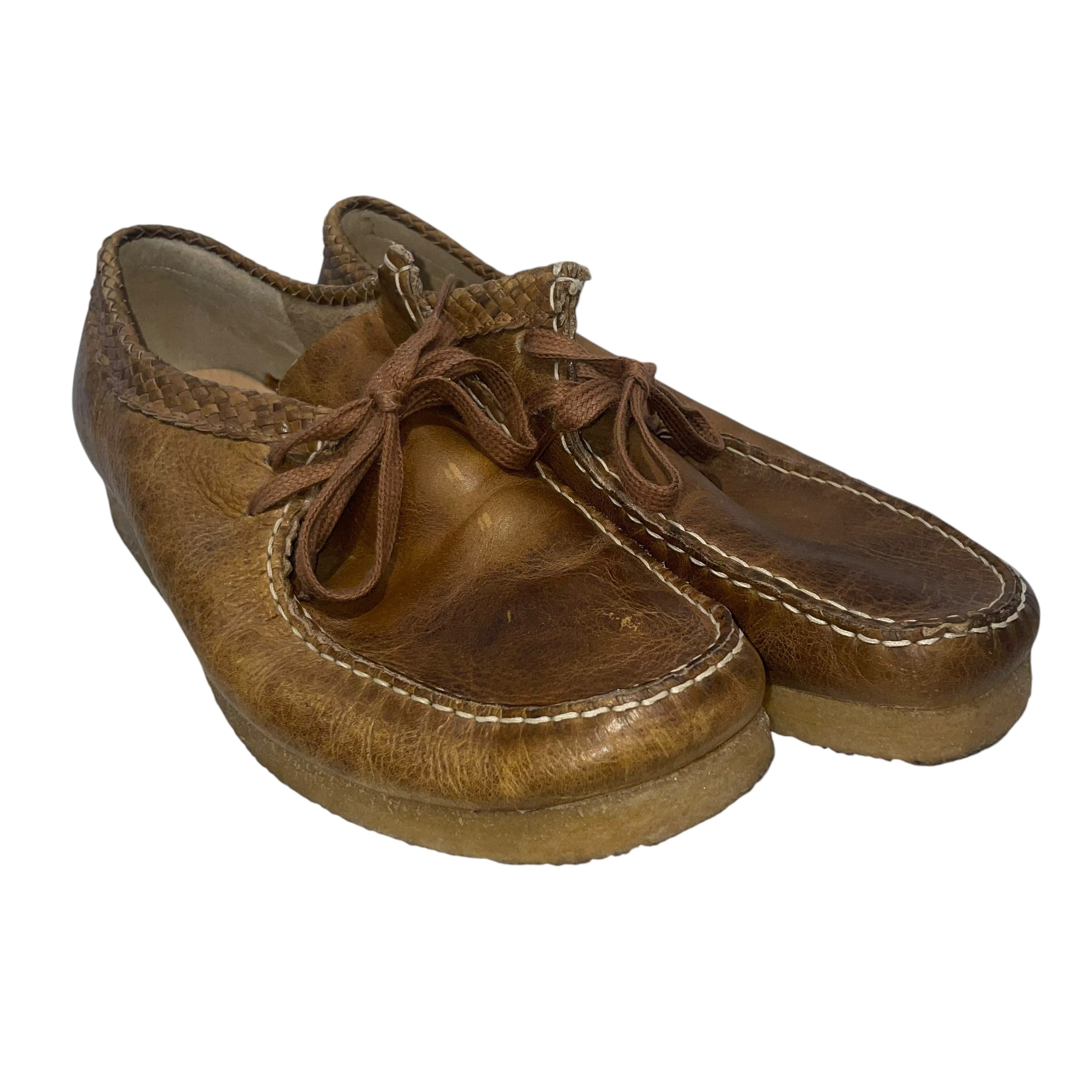 Clarks/AIME LEON DORE/Deck Shoes/US 10.5/CML/pnk soles/threaded ankle view 1