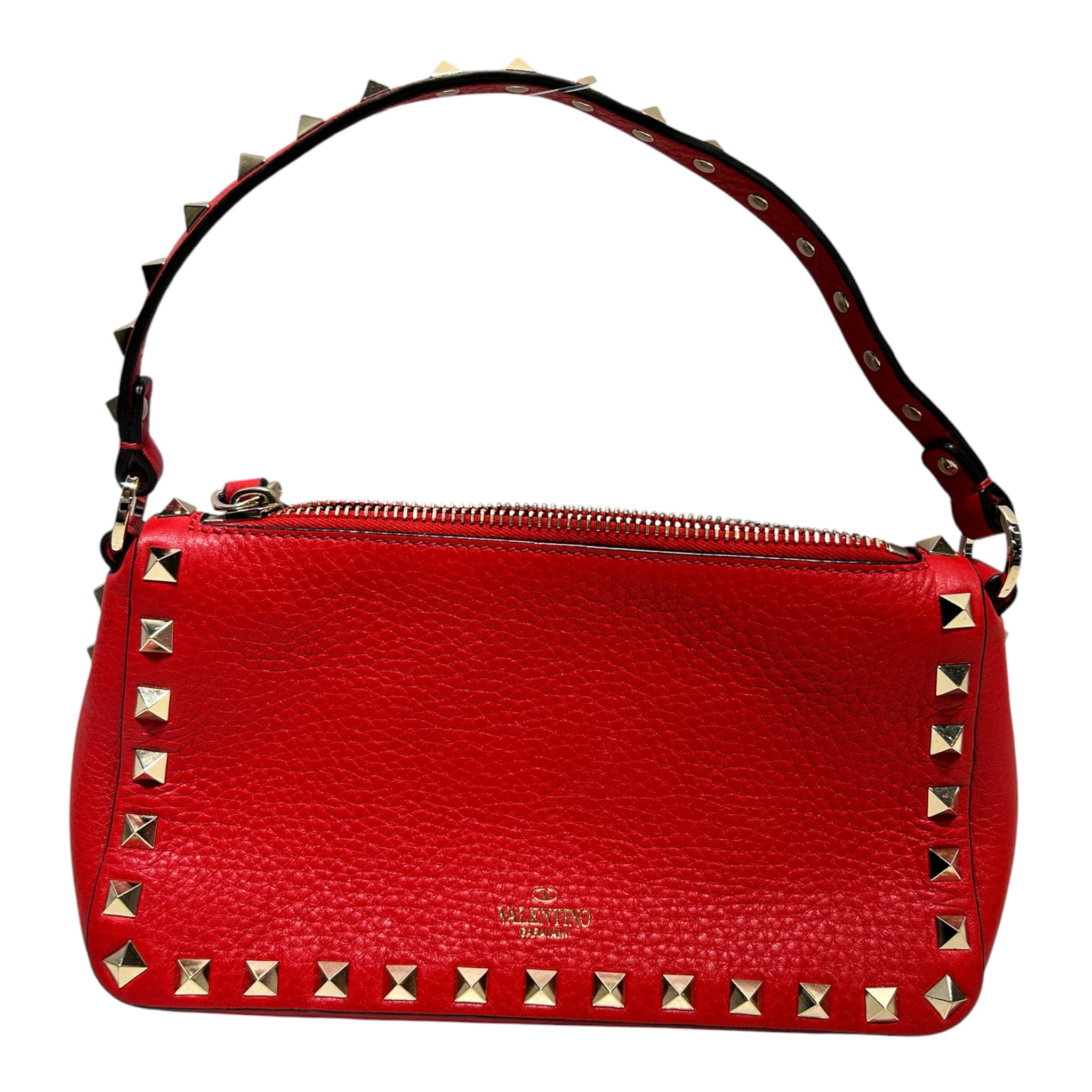 VALENTINO GARAVANI/Bag/Leather/RED/STUD BAG view 1