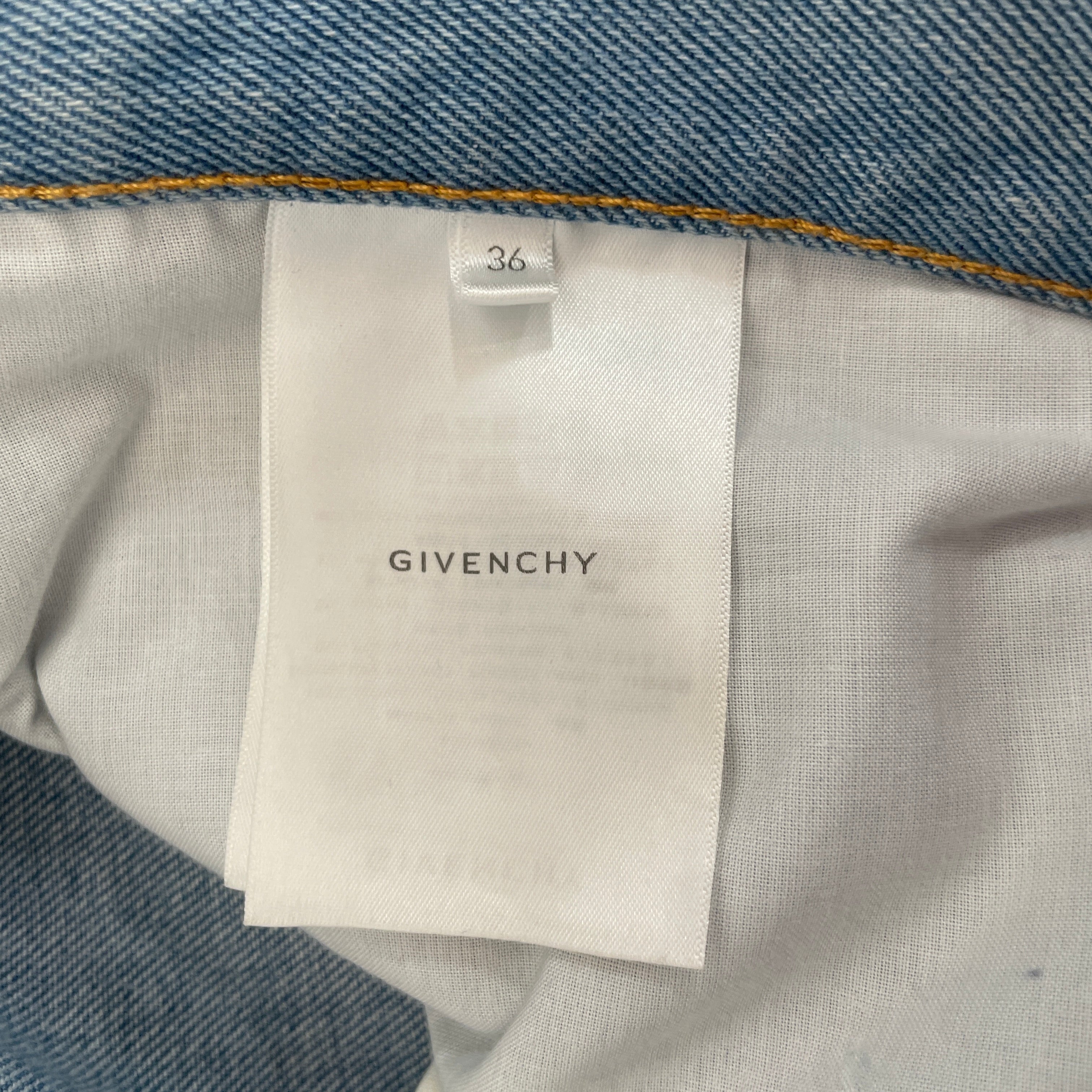 GIVENCHY/Cargo Pants/36/Denim/IDG/Monogram/patchwork 4g double pockets view 4