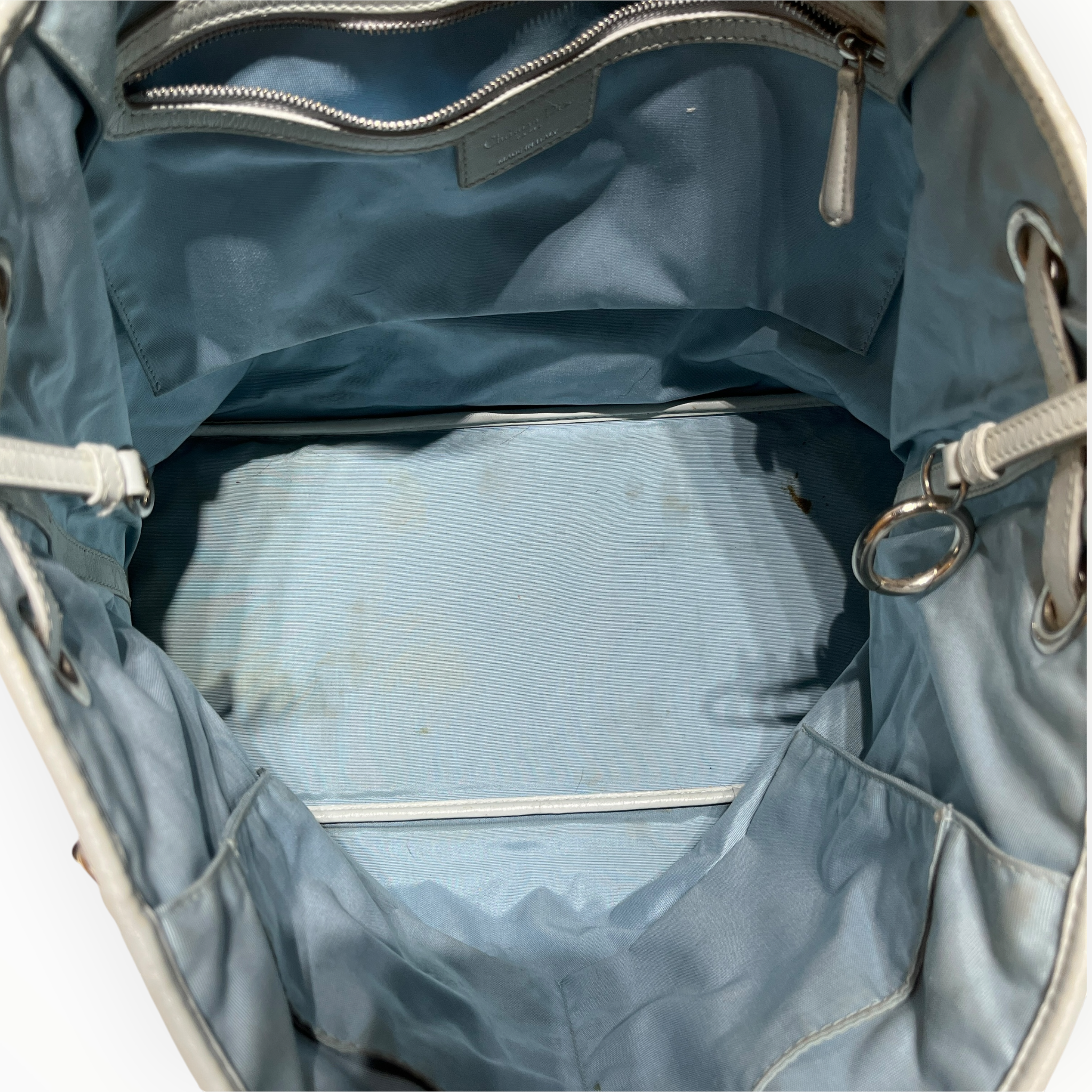 Christian Dior/Tote Bag/Leather/BLU/panarea tote bag view 4