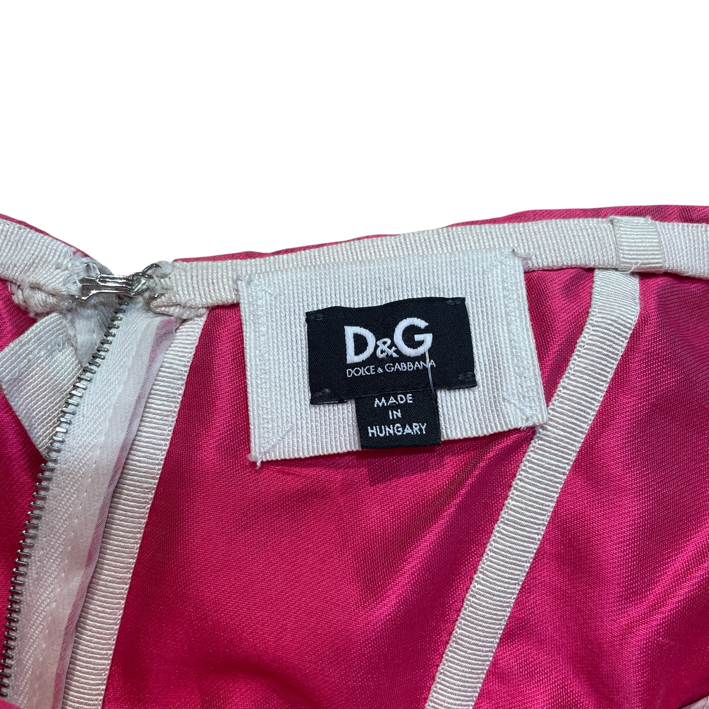 D&G/SS Dress/40/Silk/PNK/Satin Strapless Corset Dress view 3