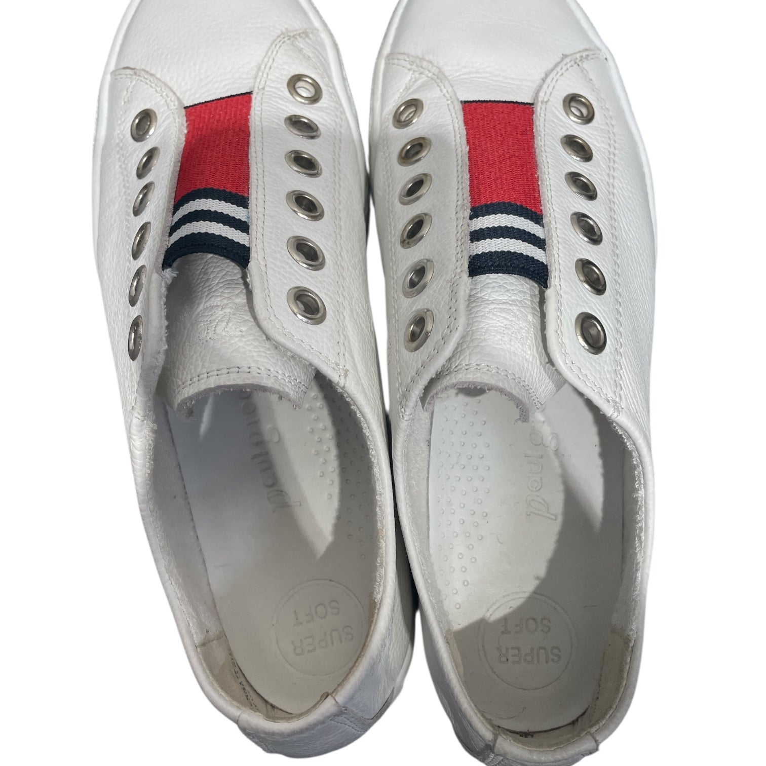 paul green/Low-Sneakers/US 7/Leather/WHT/Slip-on/ view 3