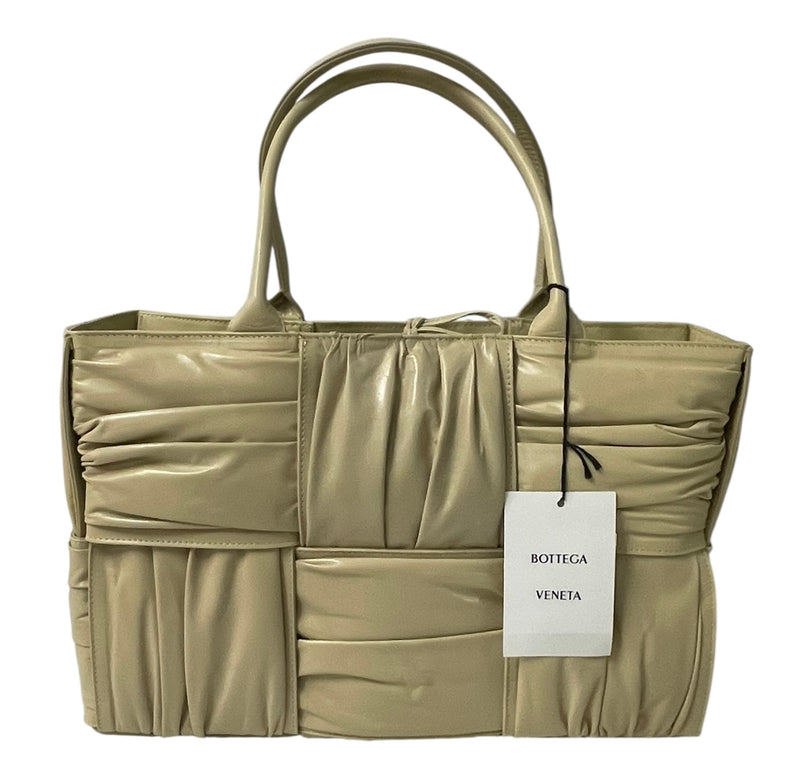BOTTEGA VENETA/Hand Bag/Leather/CRM/ARCO TOTE