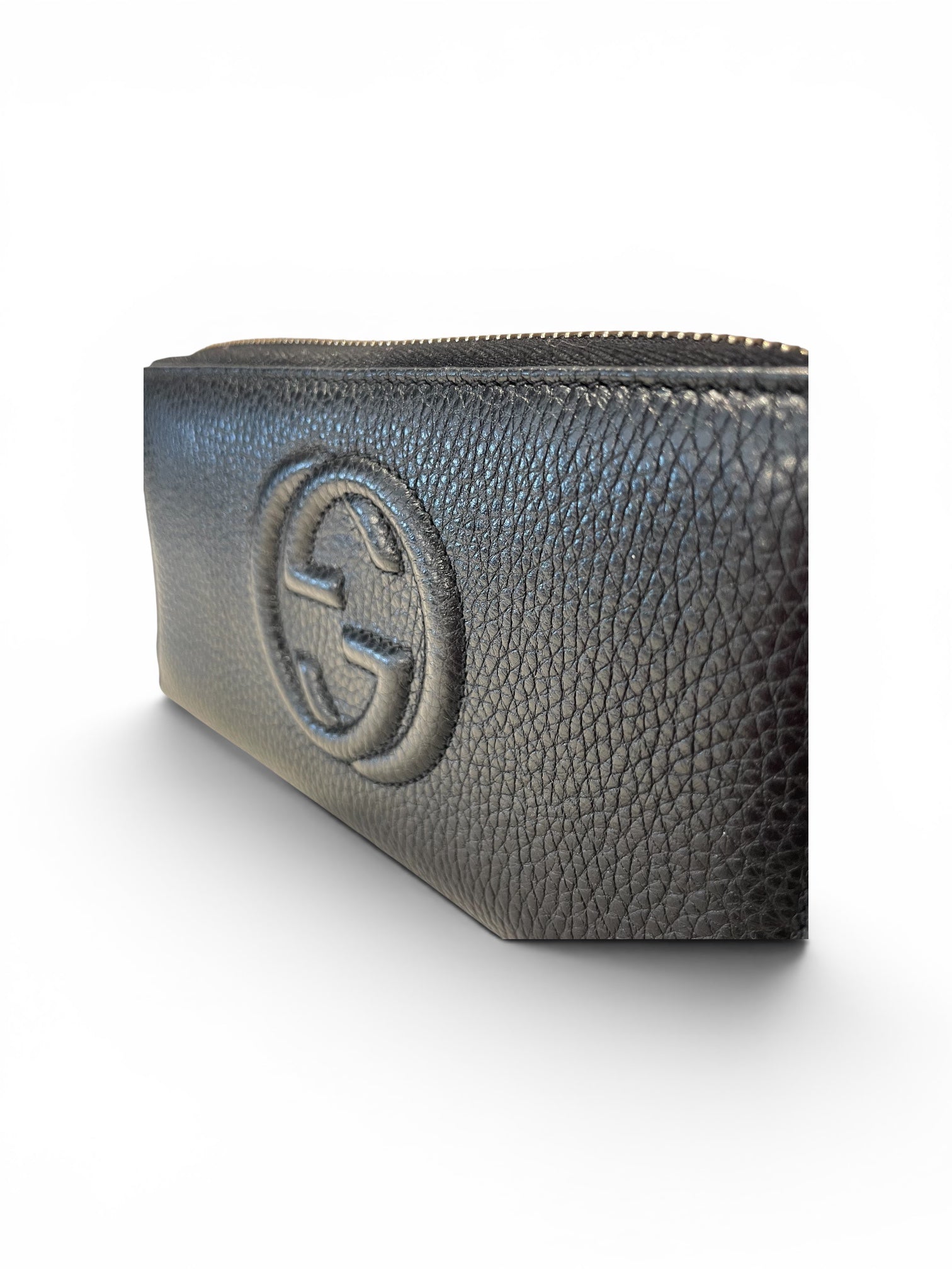GUCCI/Wallet/Leather/BLK/L's/GG Interlocking view 3