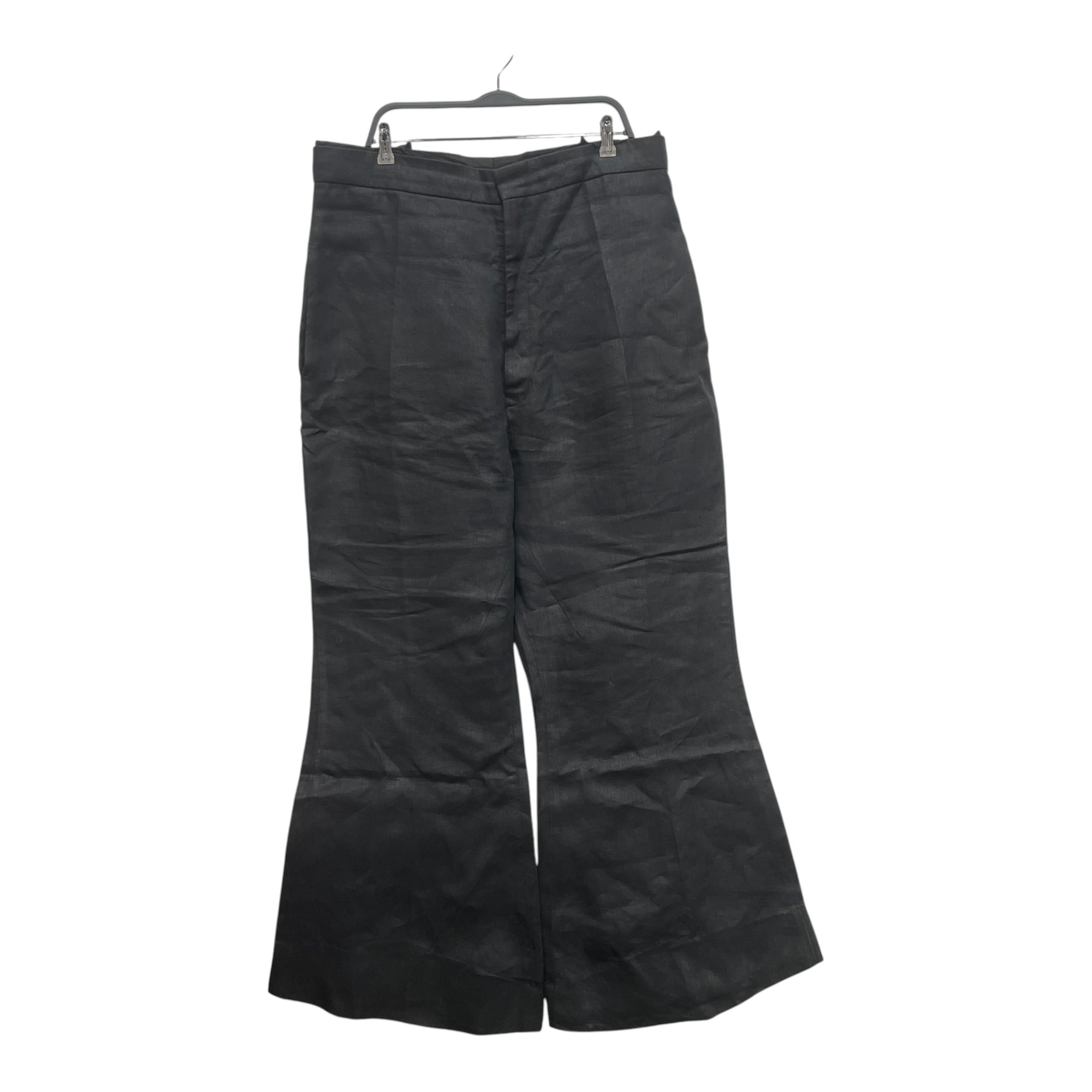 Rick Owens/Bootcut Pants/46/BLK/RICK OWENS LINEN FLARE PANT view 1