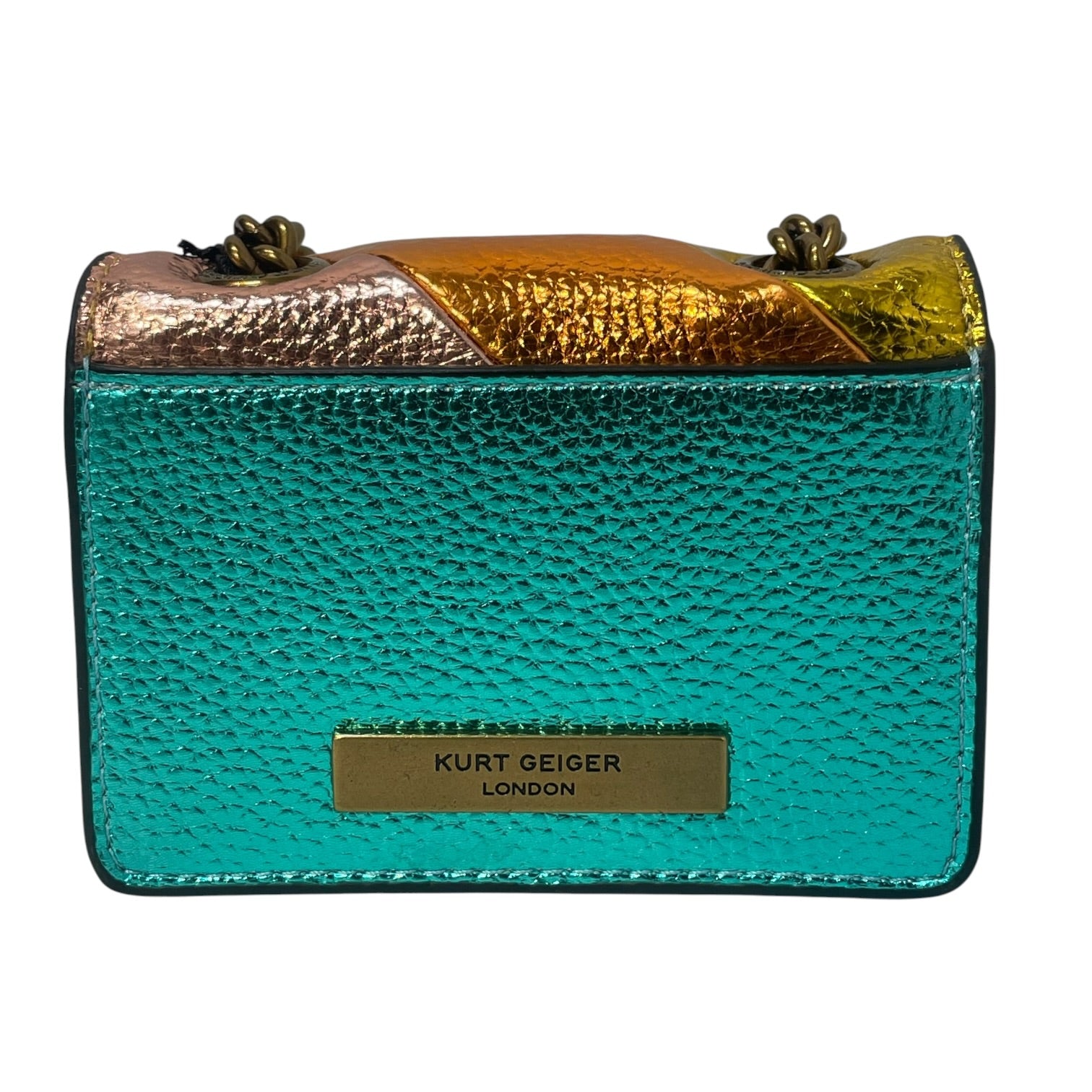 Kurt Geiger/Cross Body Bag/Stripe/Leather/MLT/micro kensington rainbow view 2