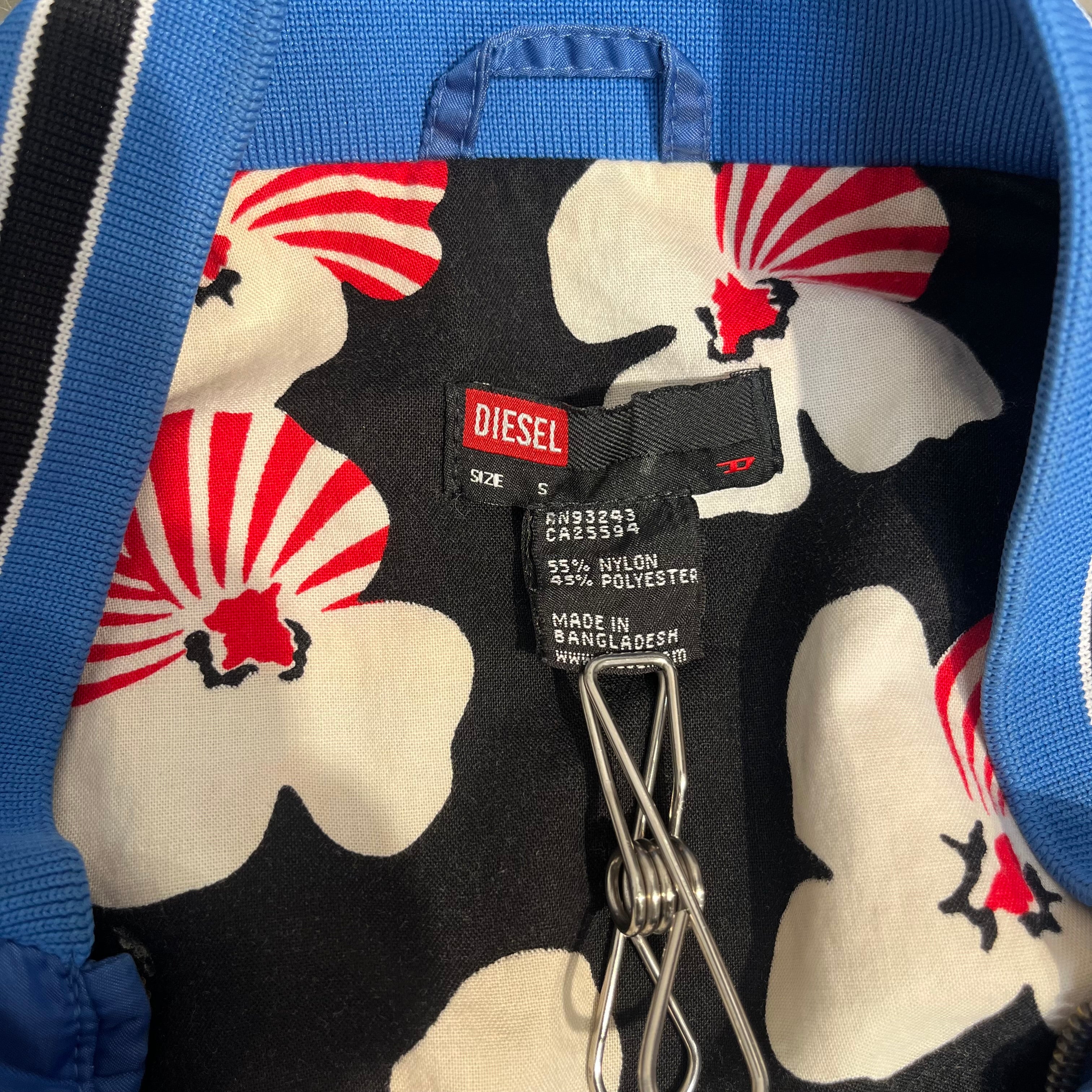 DIESEL/Vest/S/Graphic/Nylon/BLU/rua de utopia floral interior view 3