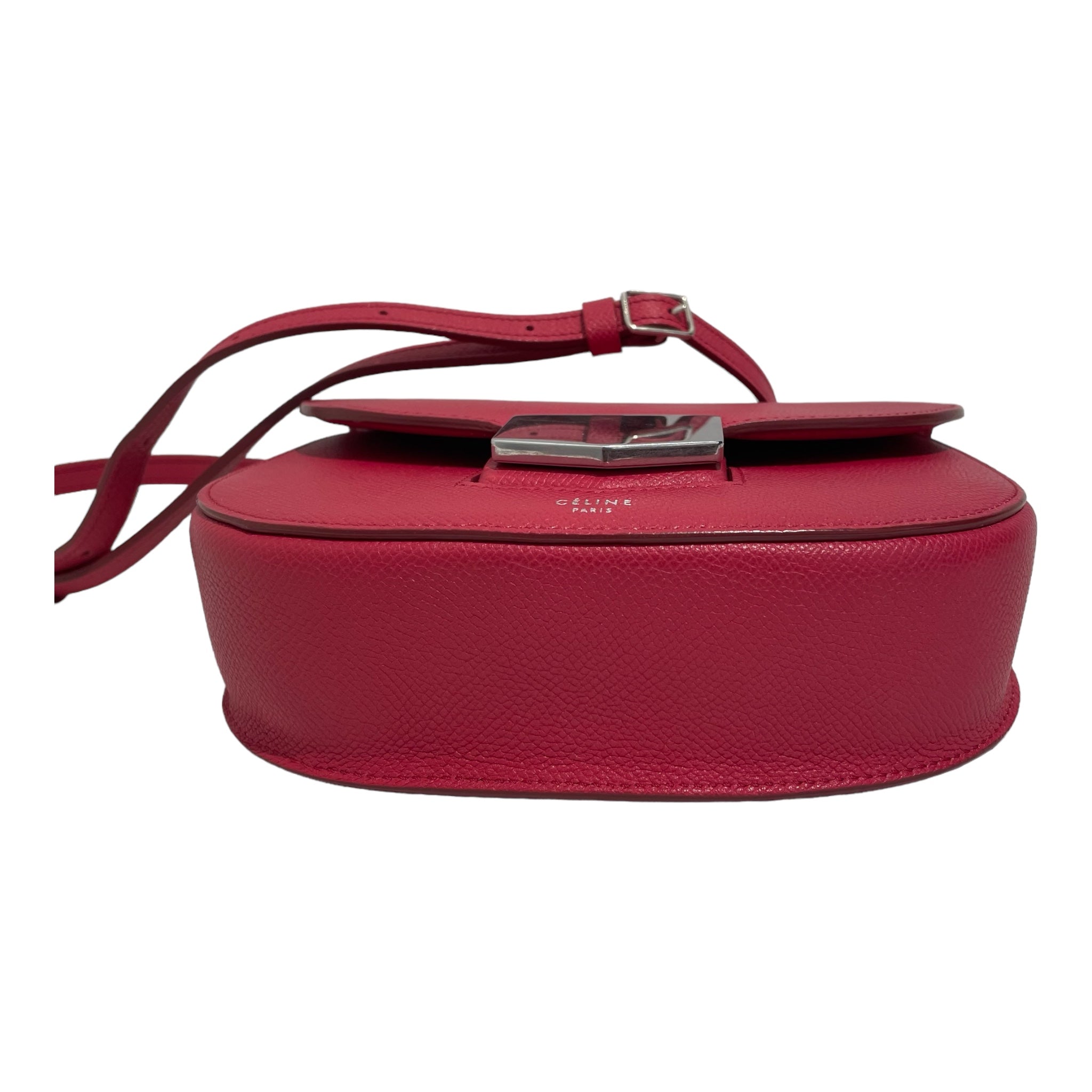 CELINE/Cross Body Bag[PO]/RED/Leather/17902 view 3