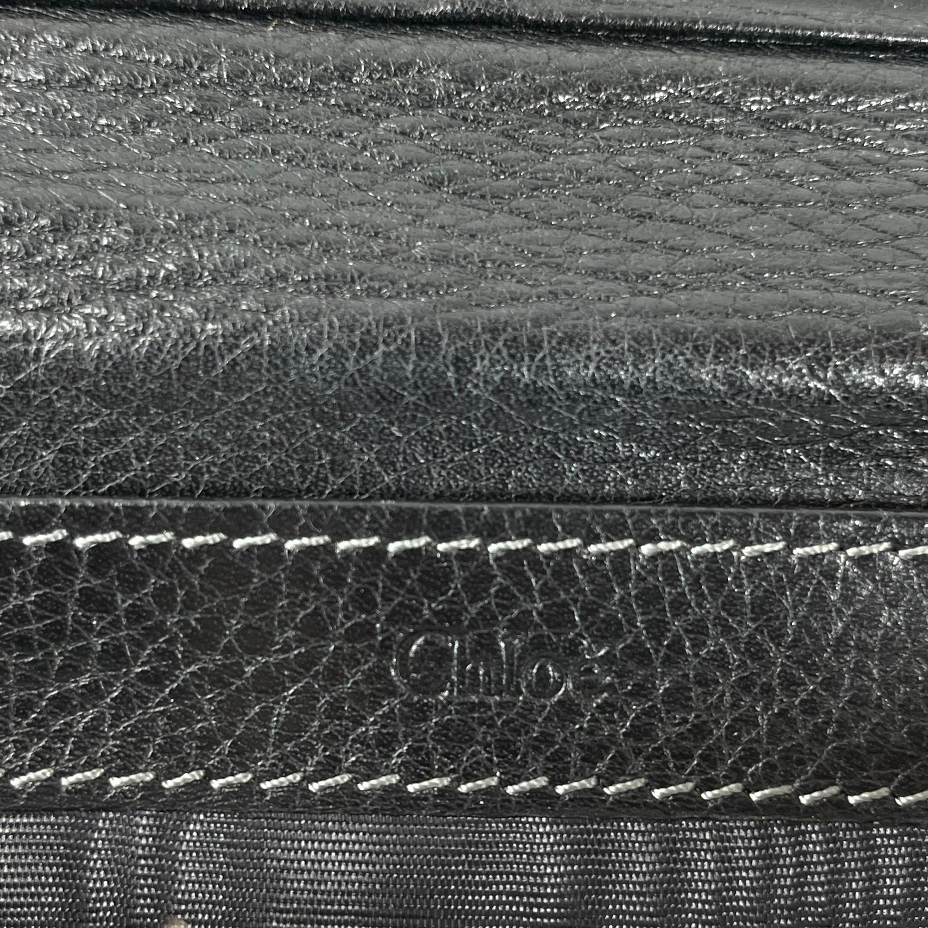 Chloe/Long Wallet/Leather/BLK/Lock Wallet view 5