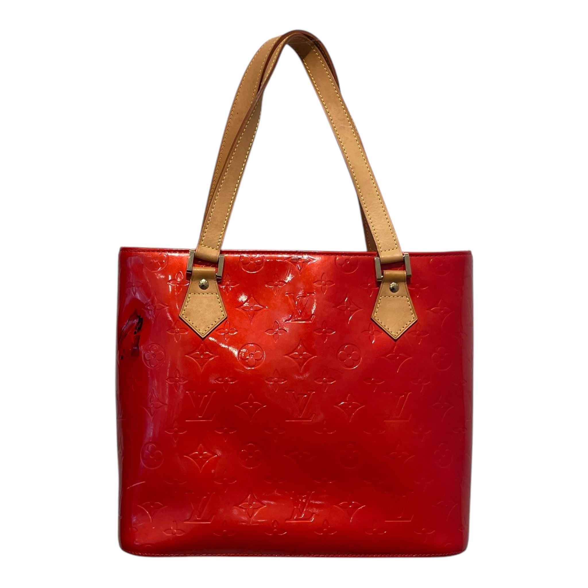 LOUIS VUITTON/Hand Bag/OS/Monogram/Leather/RED/HOUSTON VERNIS view 2