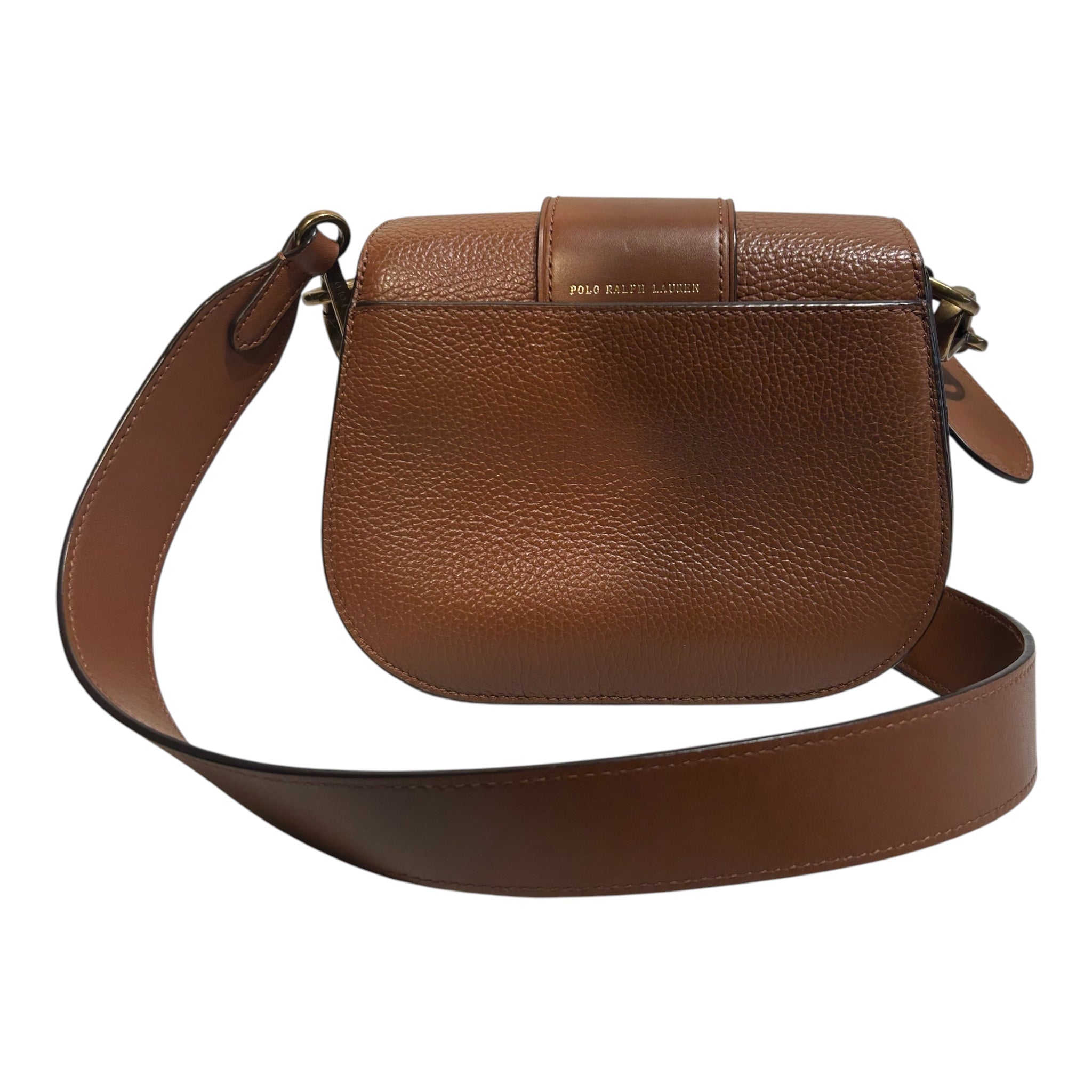 POLO RALPH LAUREN/Cross Body Bag/Leather/BRW/GOLD CIRCLE HARDWARE view 2