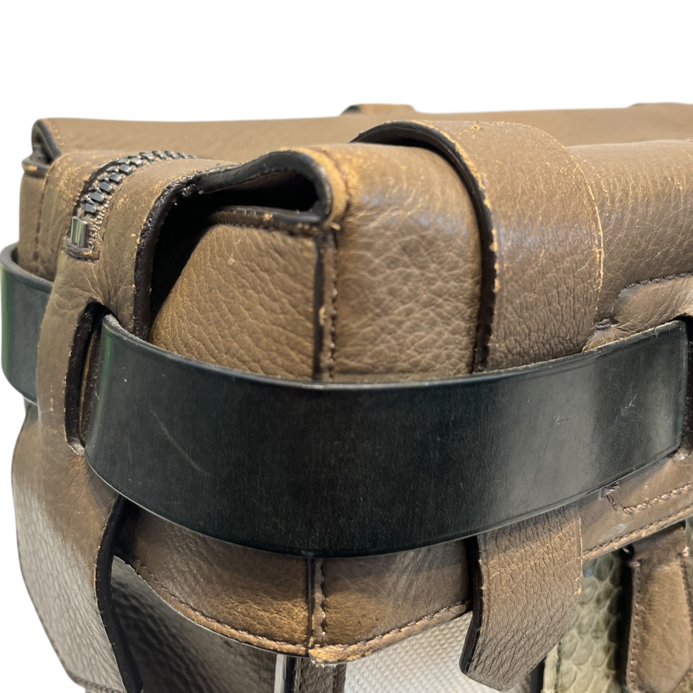 REED KRAKOFF/Hand Bag/Leather/BRW/INSIDE OUT BOXER BAG view 6