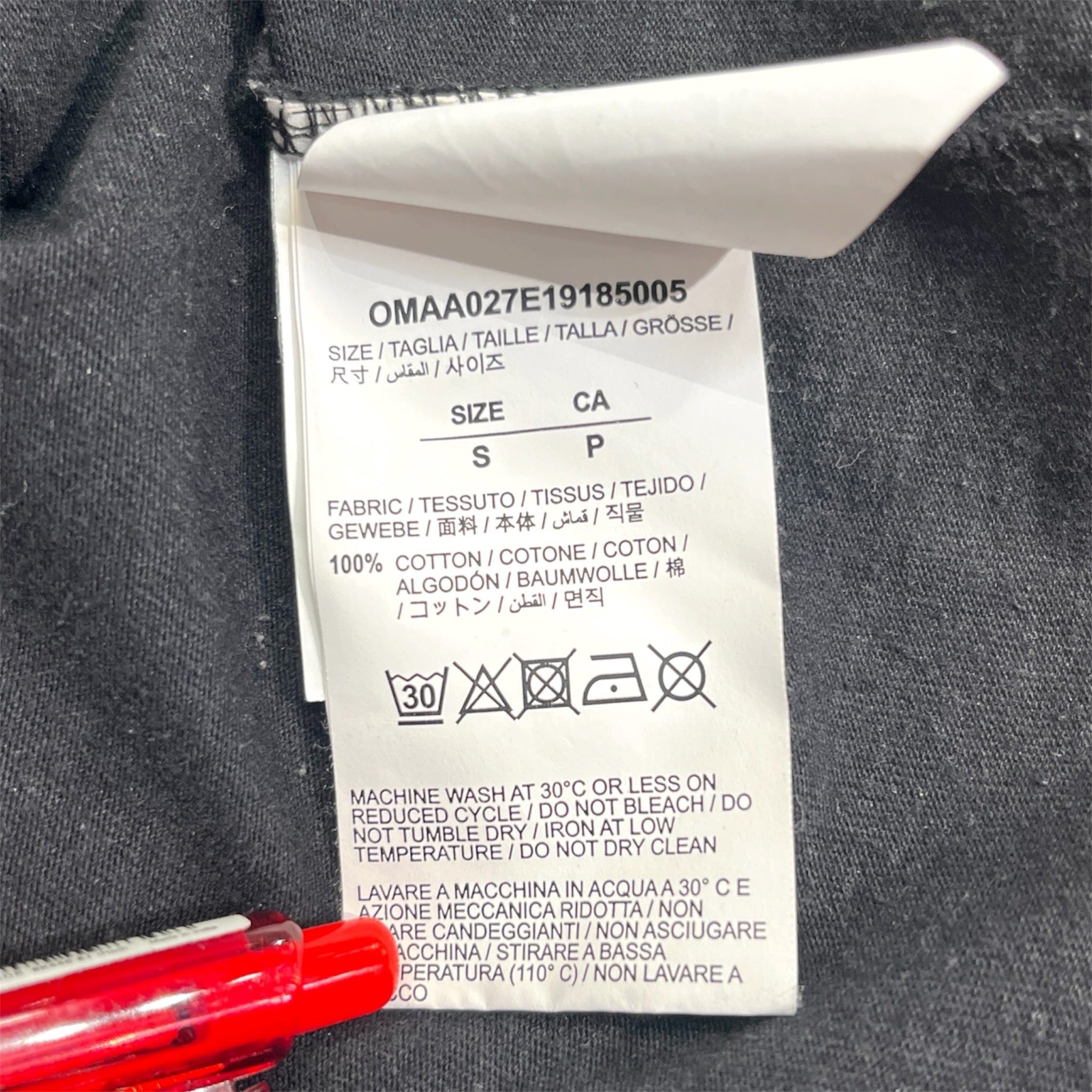 OFF-WHITE/T-Shirt/S/Cotton/BLK/ view 4