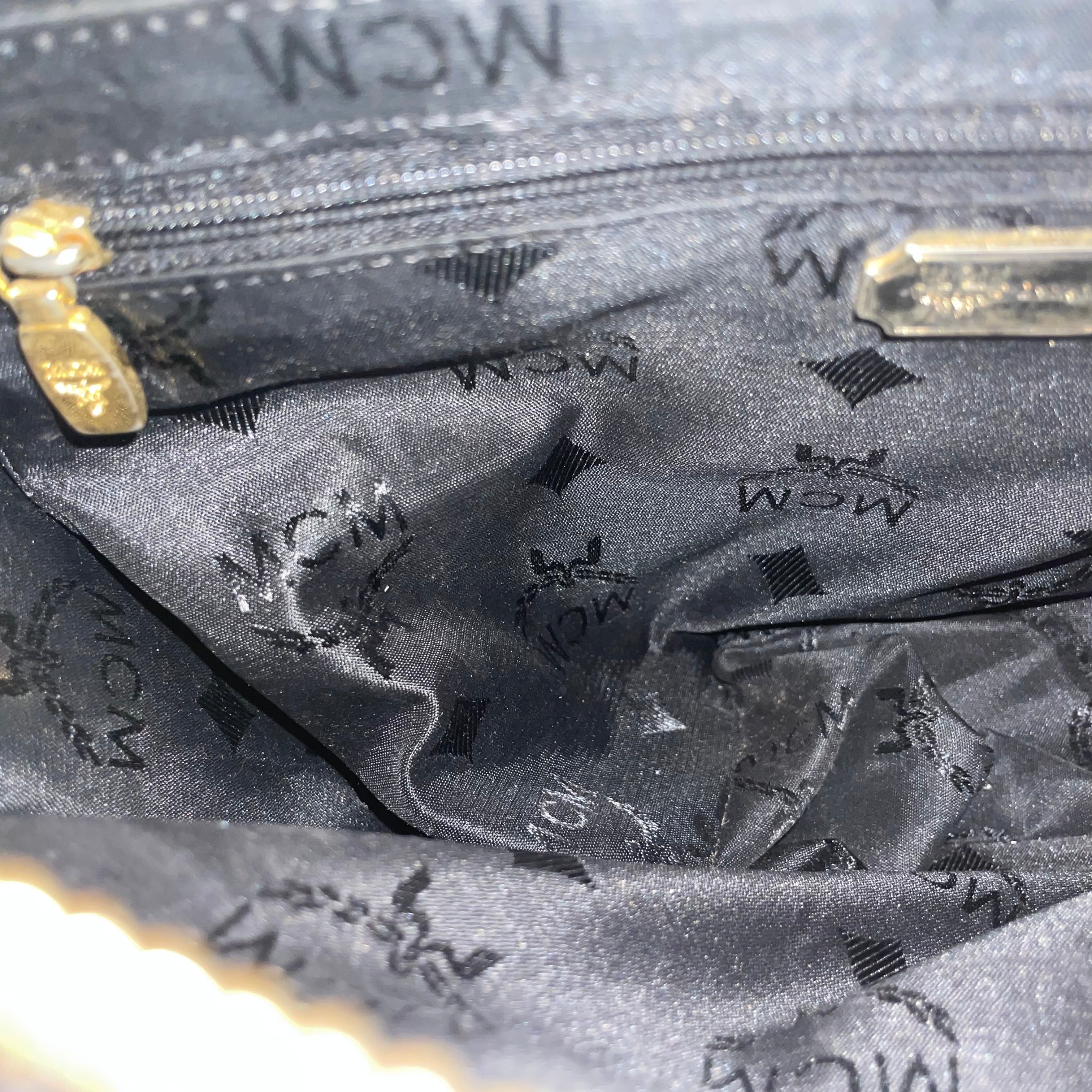 MCM/Hand Bag/Monogram/Leather/BLK/ view 5