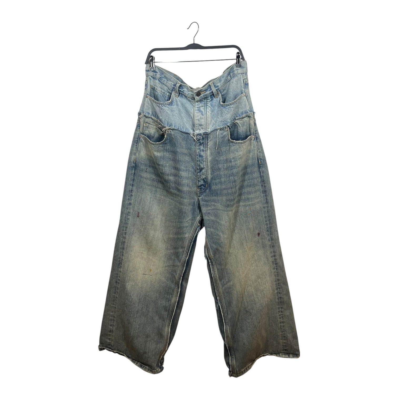 BALENCIAGA/Pants/L/Cotton/BLU/double waist band view 1