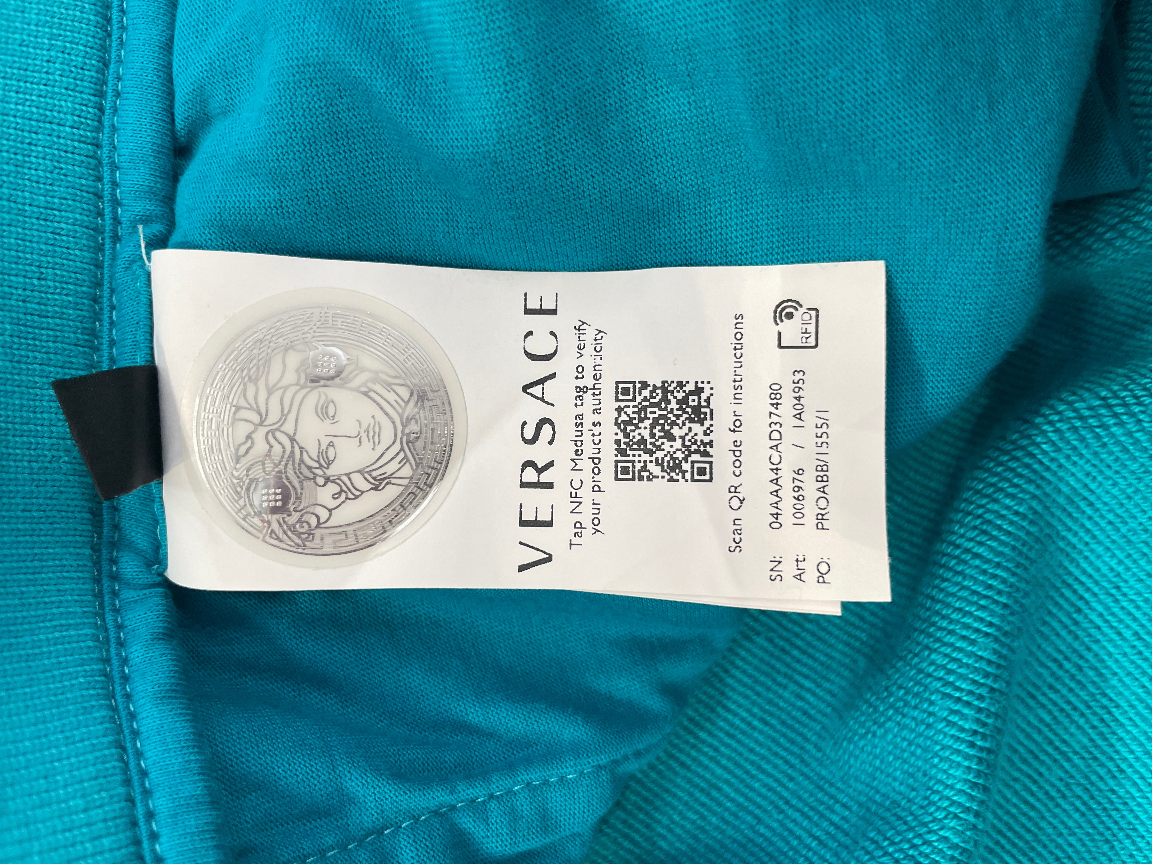 VERSACE/Straight Pants/XL/Cotton/BLU/MITCHEL EMBROIDERED view 4