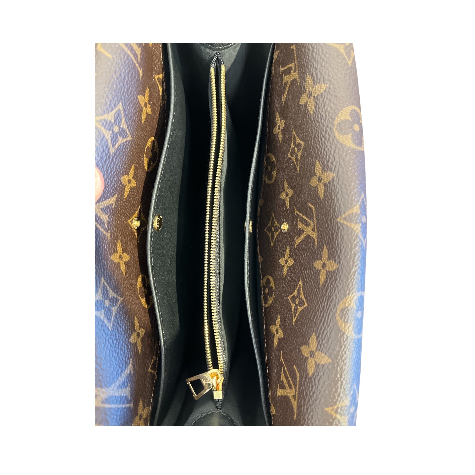 LOUIS VUITTON/Hand Bag/Monogram/Leather/BLK/DOUBLE V MONOGRAM view 6