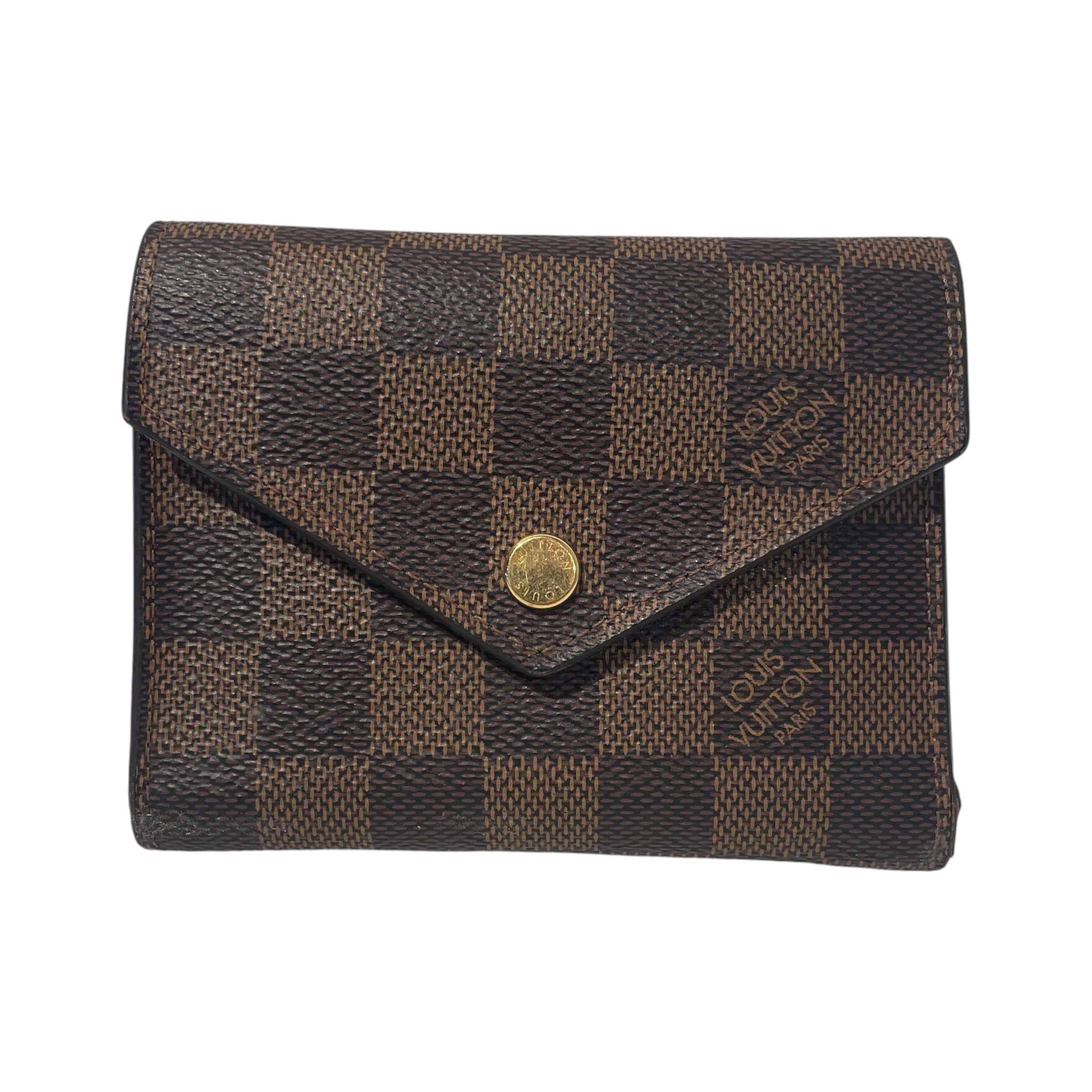 LOUIS VUITTON/Trifold Wallet/Leather/BRW/L's/VICTORINE CHECKERBOARD view 1