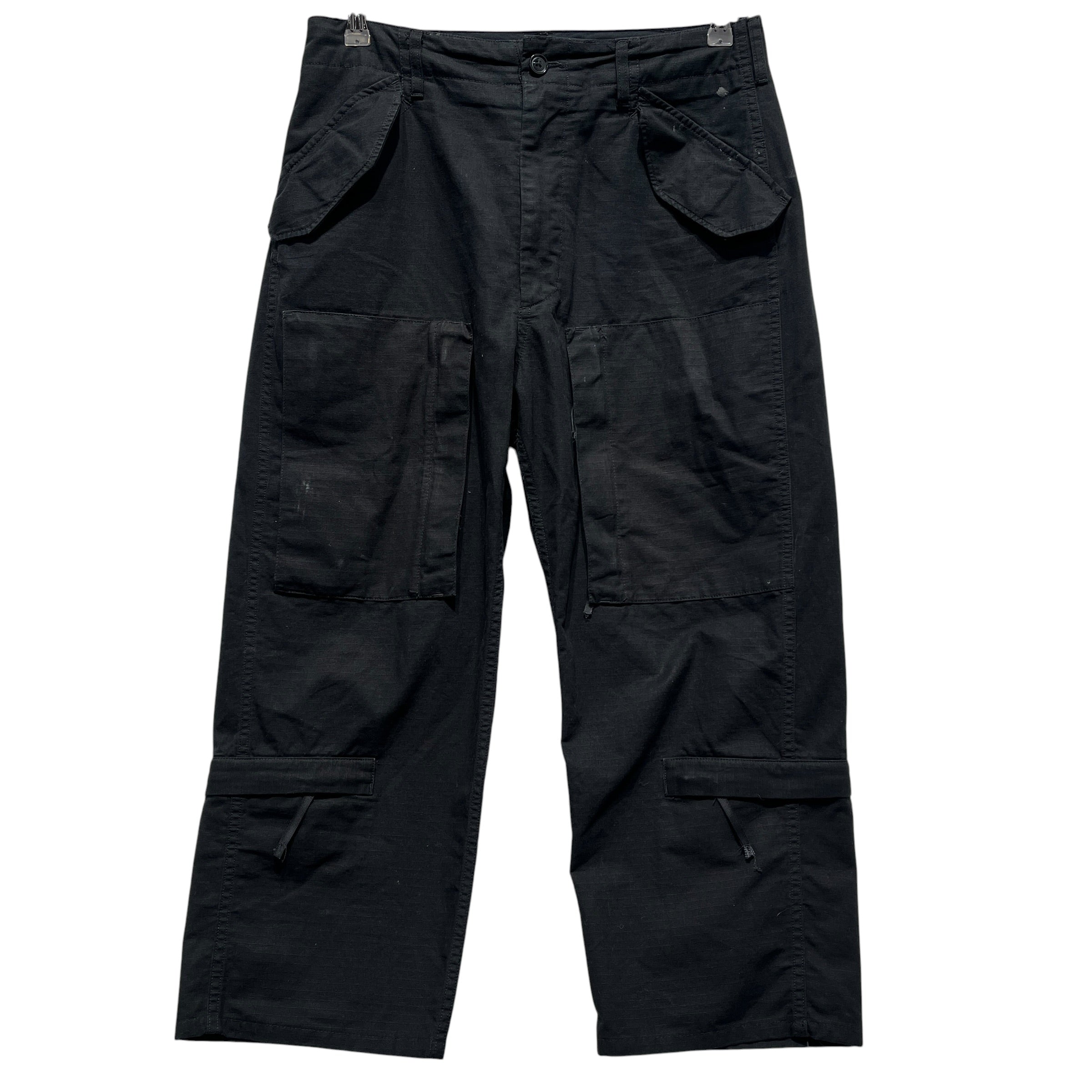 Engineered Garments/Cargo Pants/XS/Cotton/BLK/crop multi pocket view 1