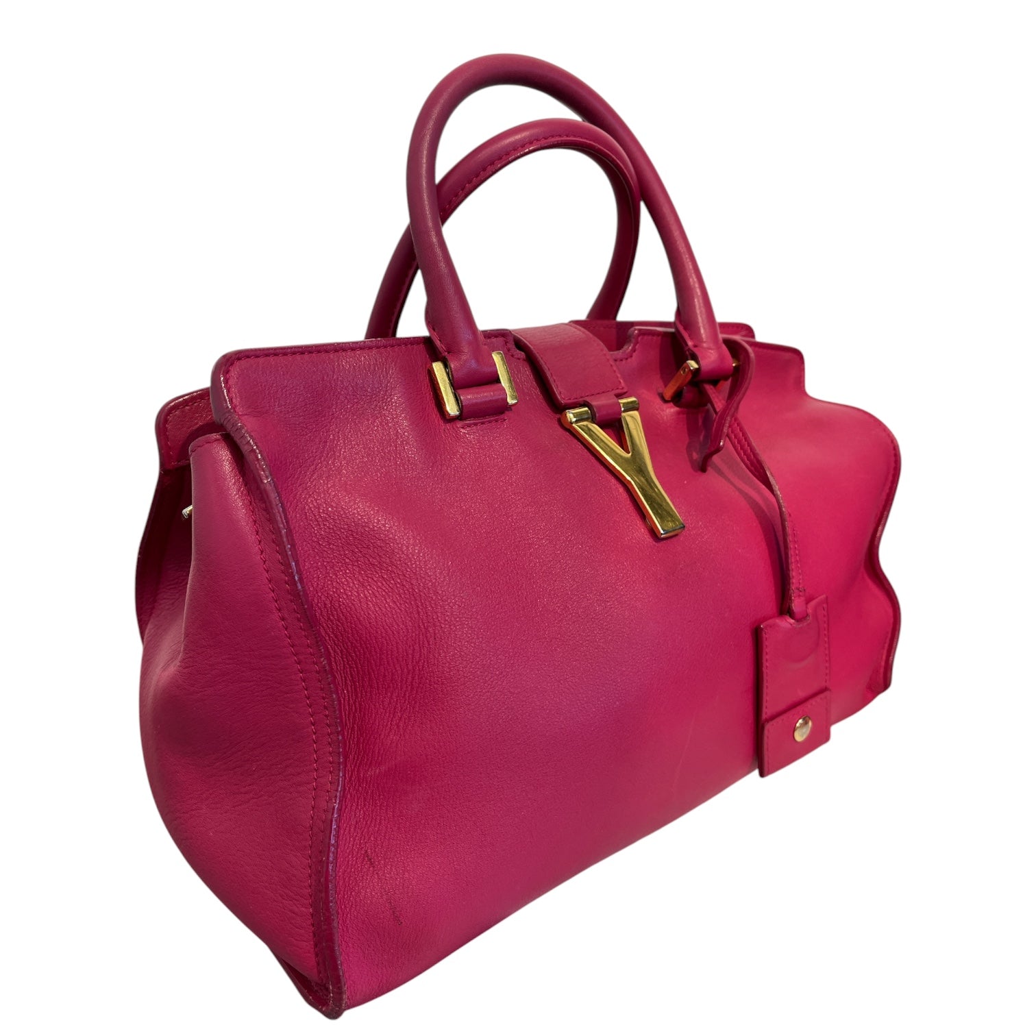 YVES SAINT LAURENT/Hand Bag/Leather/PNK/cabas Y view 4