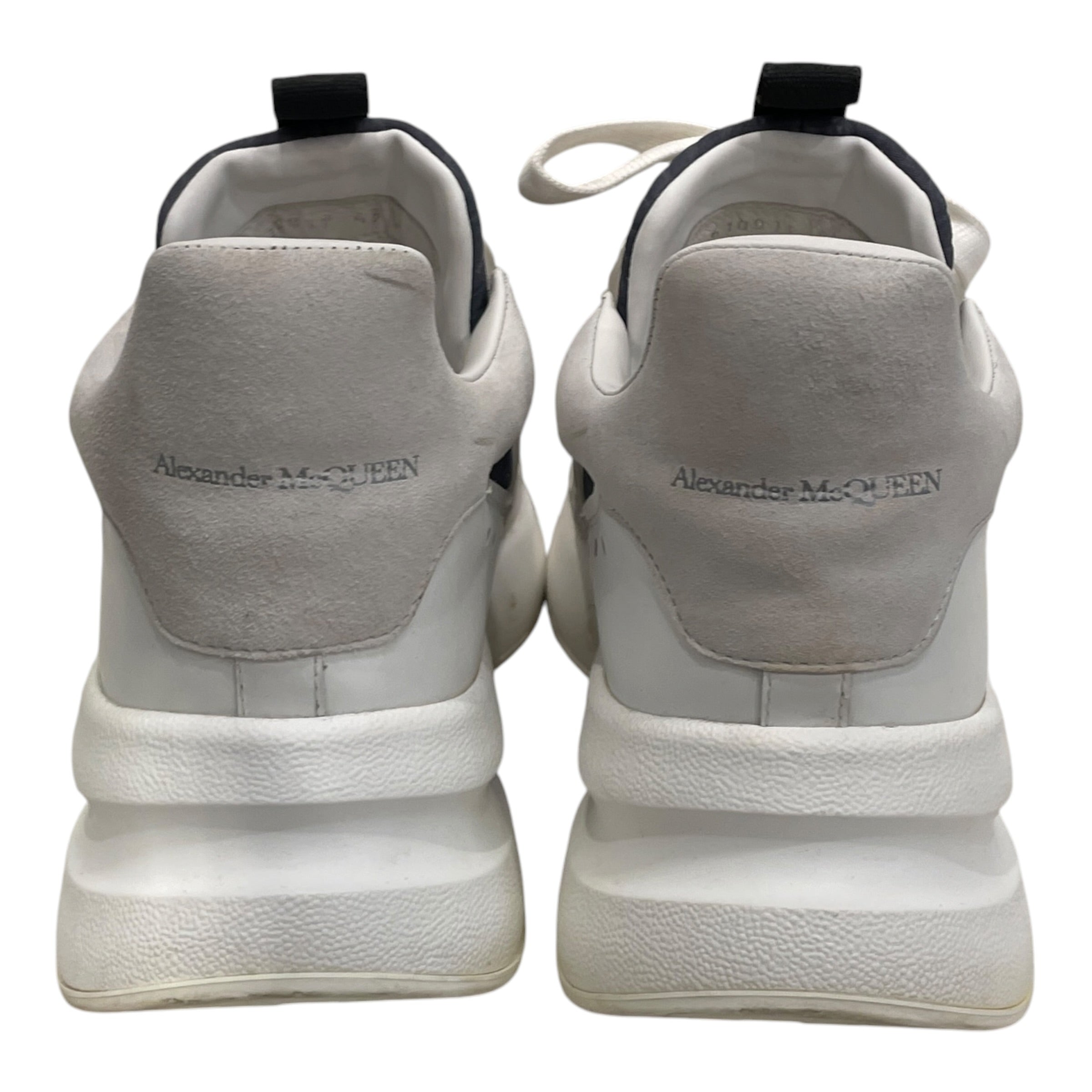Alexander McQueen/Hi-Sneakers/EU 43/Suede/WHT/HI TOP DECAL MAIN PANEL view 3