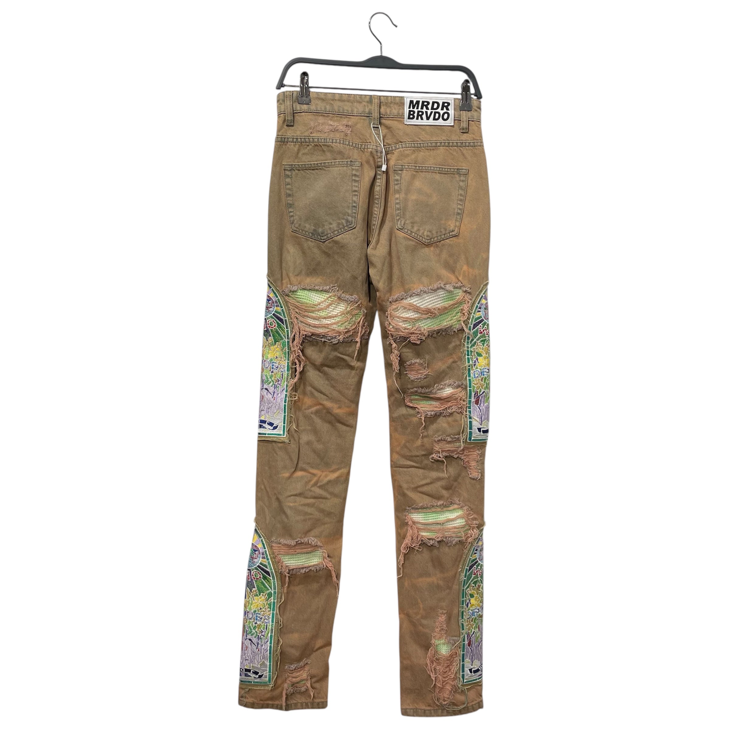 WHO DECIDES WAR/Skinny Pants/26/Denim/BEG/DUST FUSION DENIM/MURAL view 2
