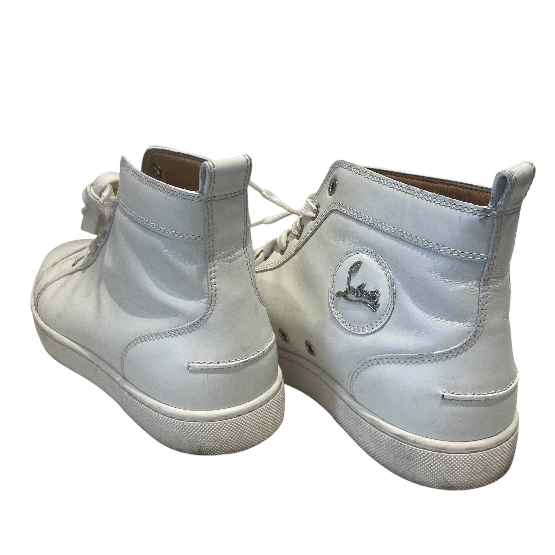 Christian Louboutin/Hi-Sneakers/US 9/Leather/WHT/Flat White High Sneakers view 2
