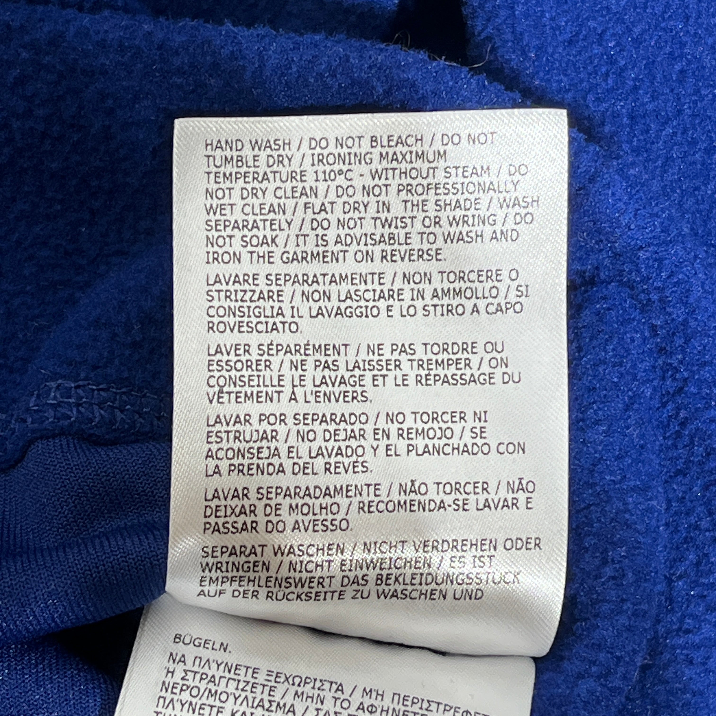 MONCLER GRENOBLE/Fleece Jkt/M/Polyester/BLU/ view 4