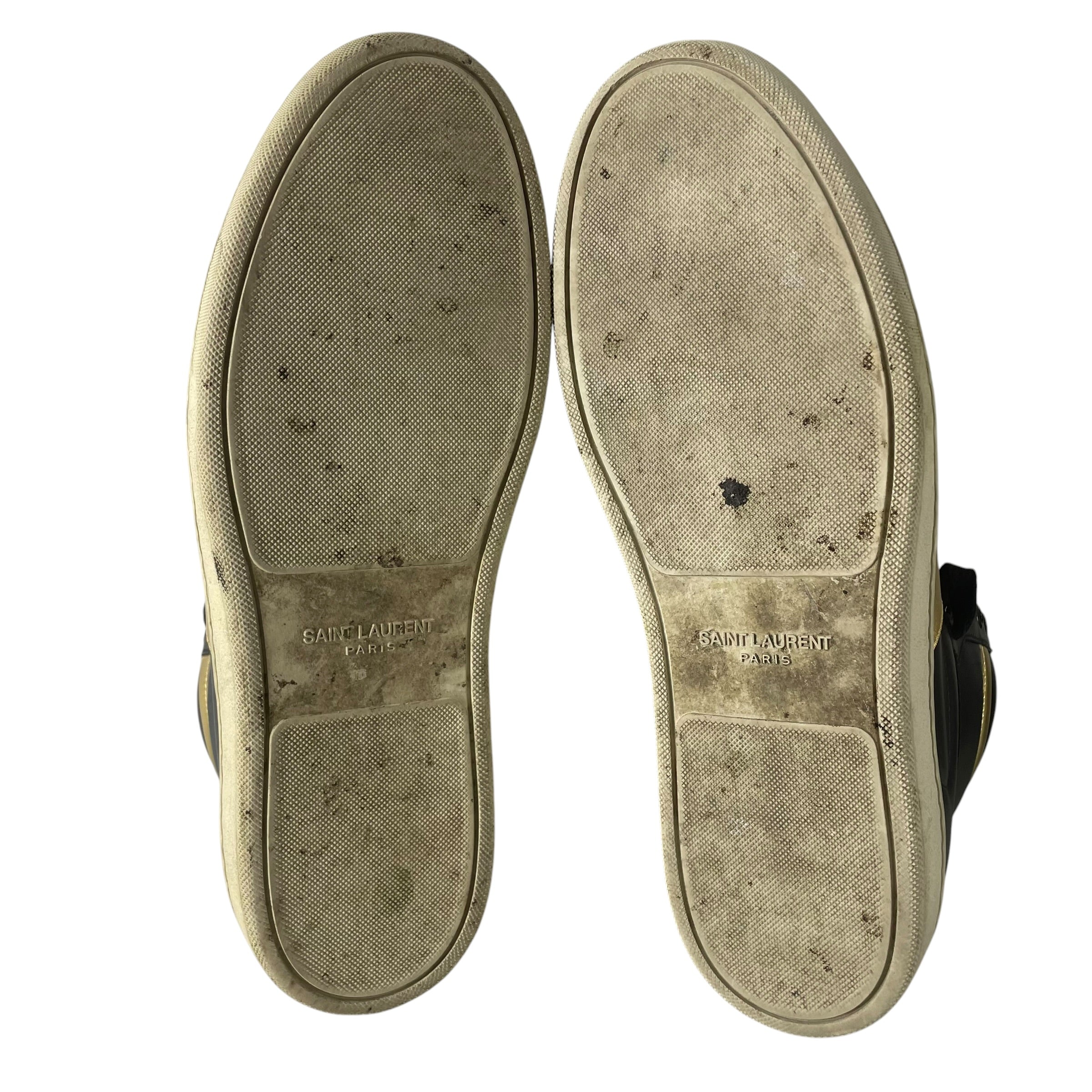 SAINT LAURENT/Hi-Sneakers/EU 42.5/Leather/GLD/SAINT LAURENT HI TOP B&G view 4