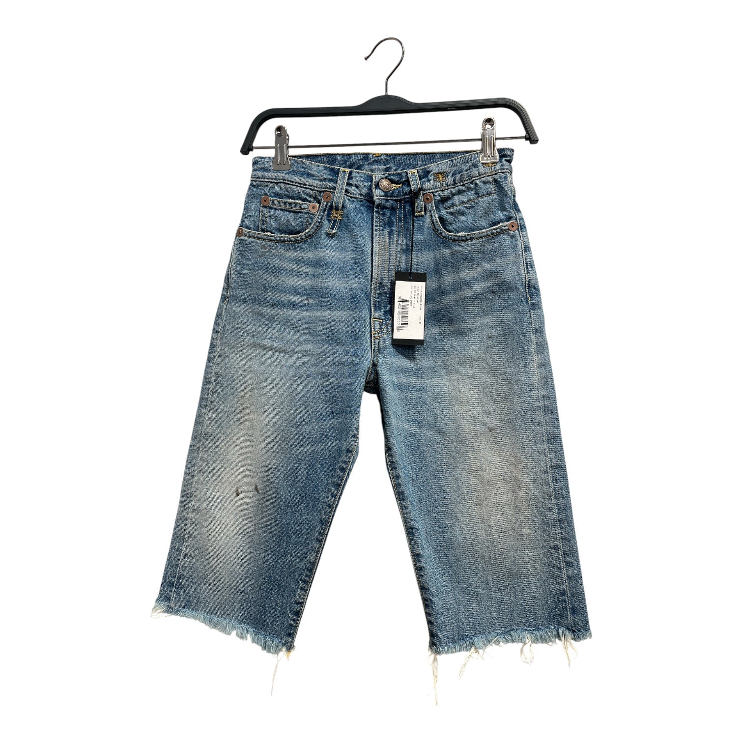 R13/Shorts/24/Cotton/IDG/LIGHT WASH STAINING NWT view 1