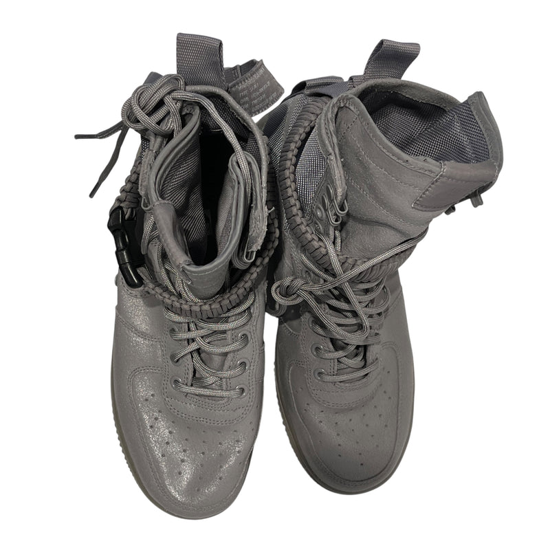 NIKE/Hi-Sneakers/US 9/Leather/SLV/Air force 1 dust grey