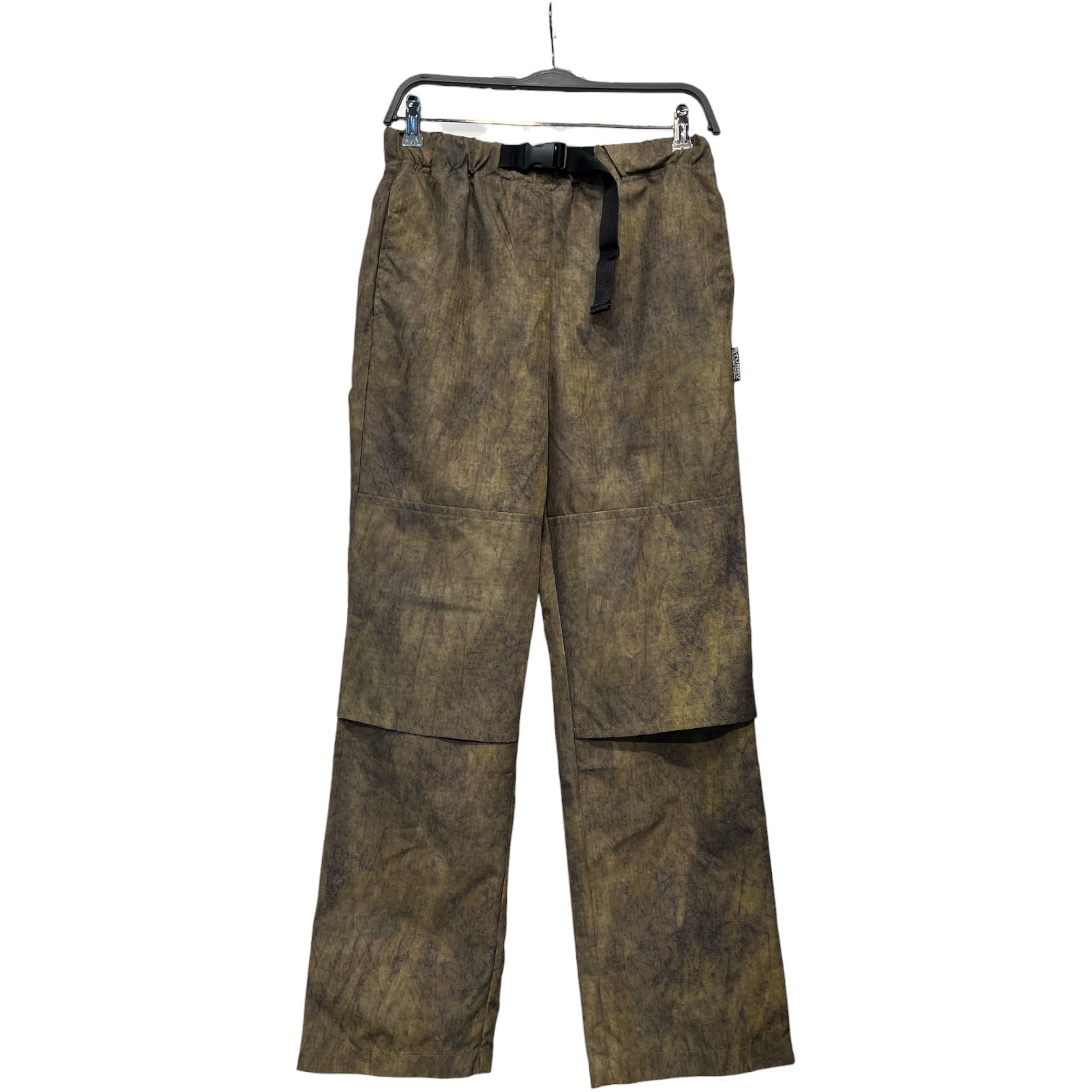 STUSSY/Straight Pants/3/Nylon/GRN/Belted olive cargo stussy view 1